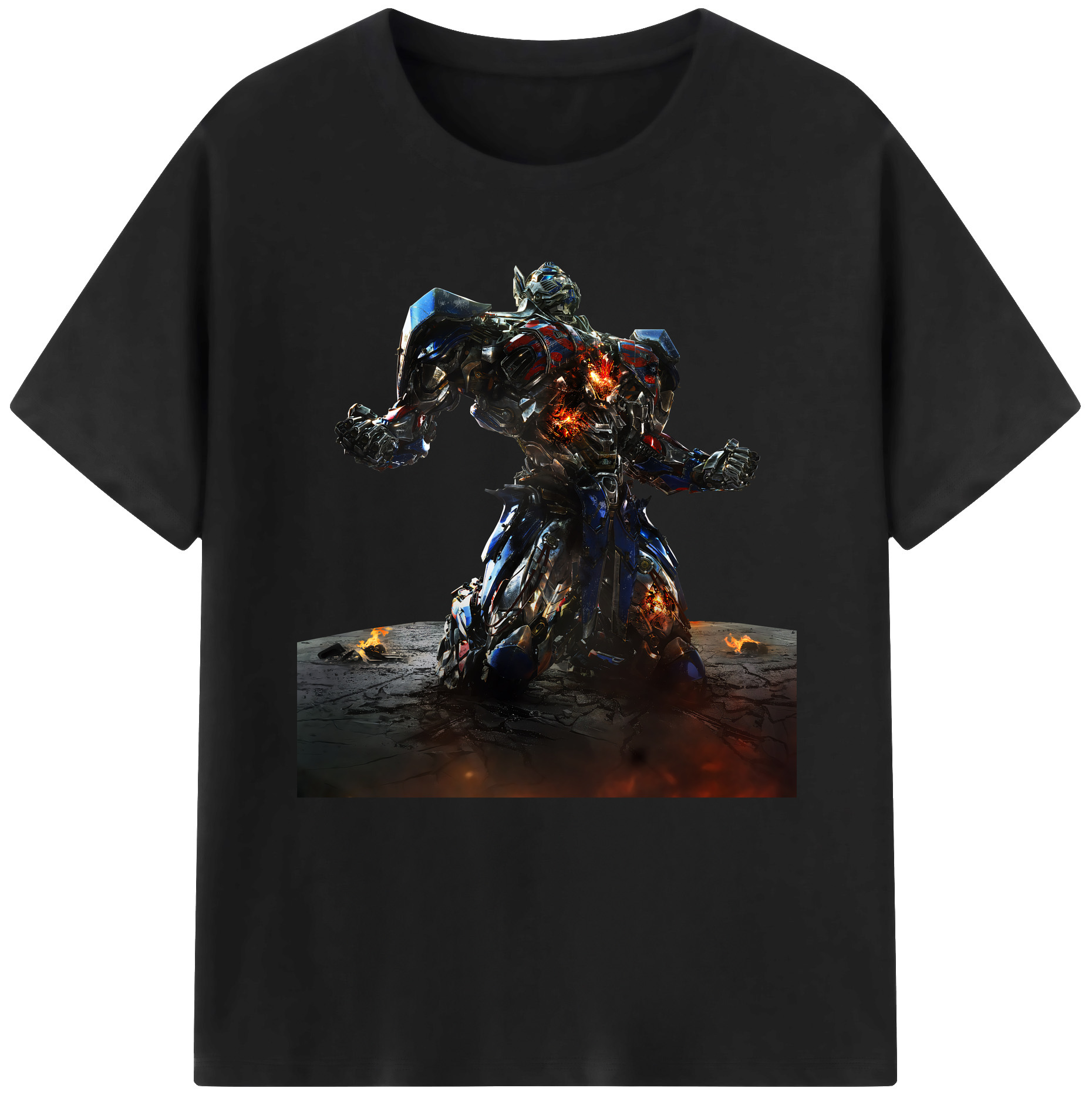 （画像用） Transformers トランスフォーマー レディースカジュアルプリントTシャツ（綿100％）