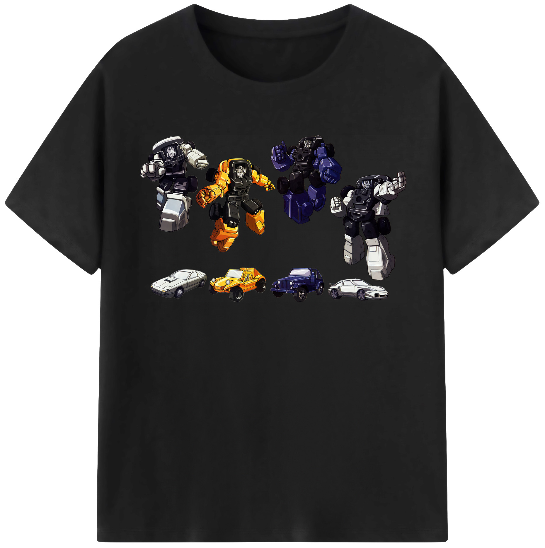 （画像用） Transformers トランスフォーマー レディースカジュアルプリントTシャツ（綿100％）