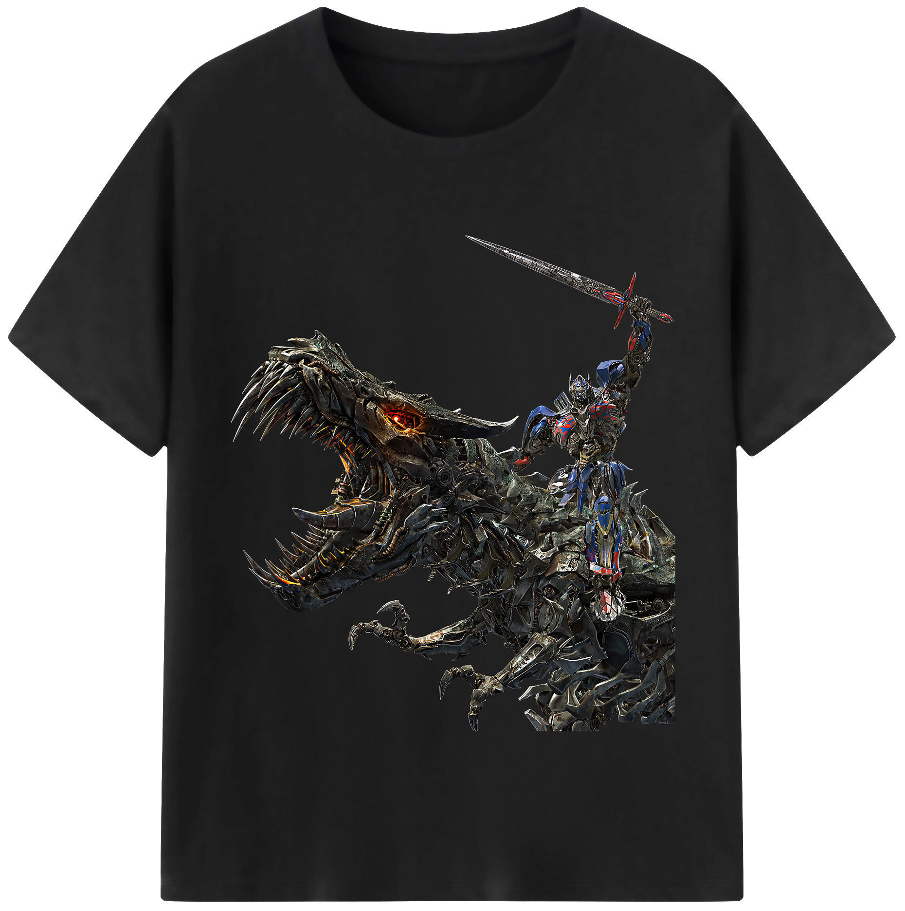 （画像用） Transformers トランスフォーマー レディースカジュアルプリントTシャツ（綿100％）
