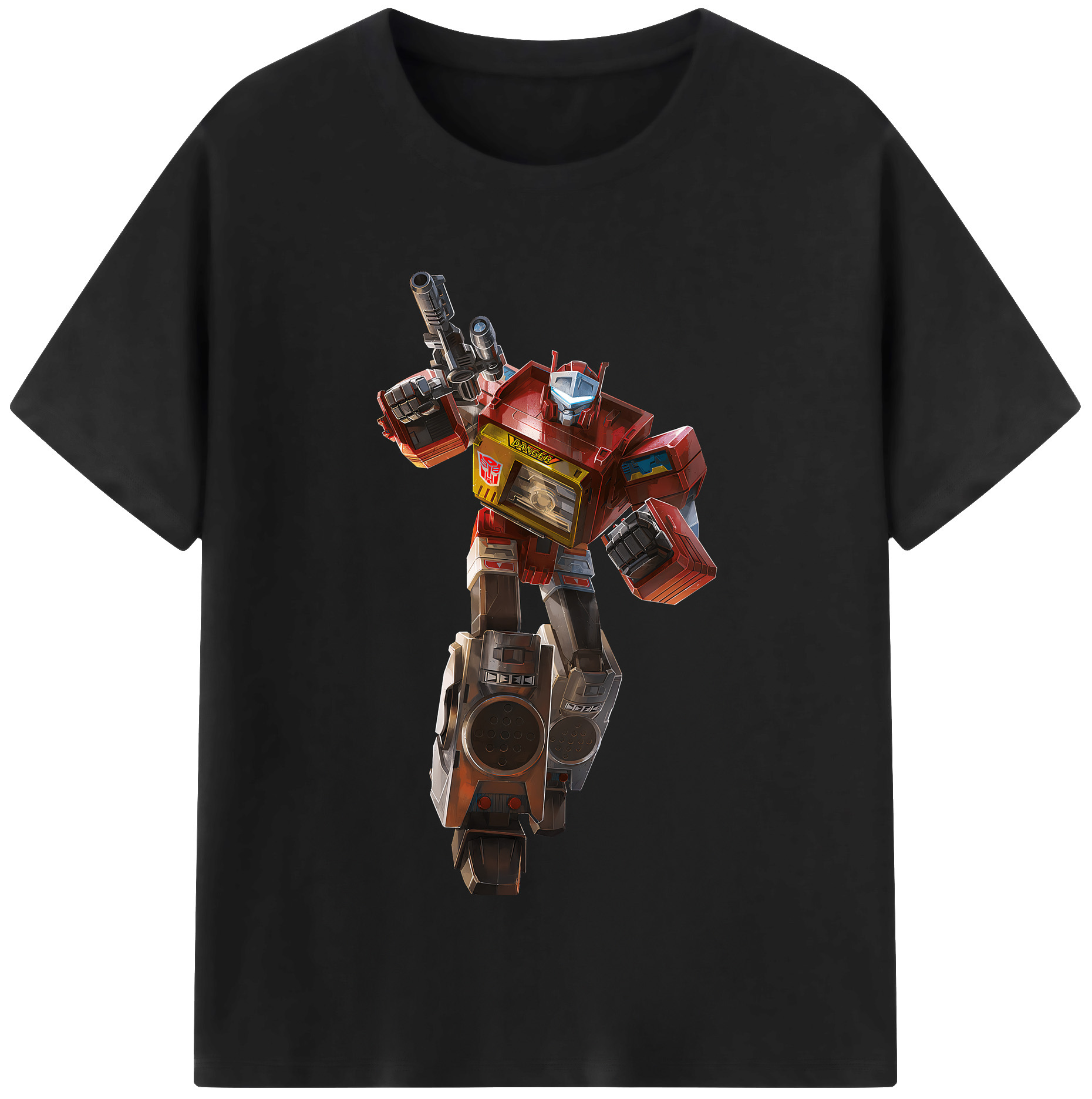 （画像用） Transformers トランスフォーマー レディースカジュアルプリントTシャツ（綿100％）