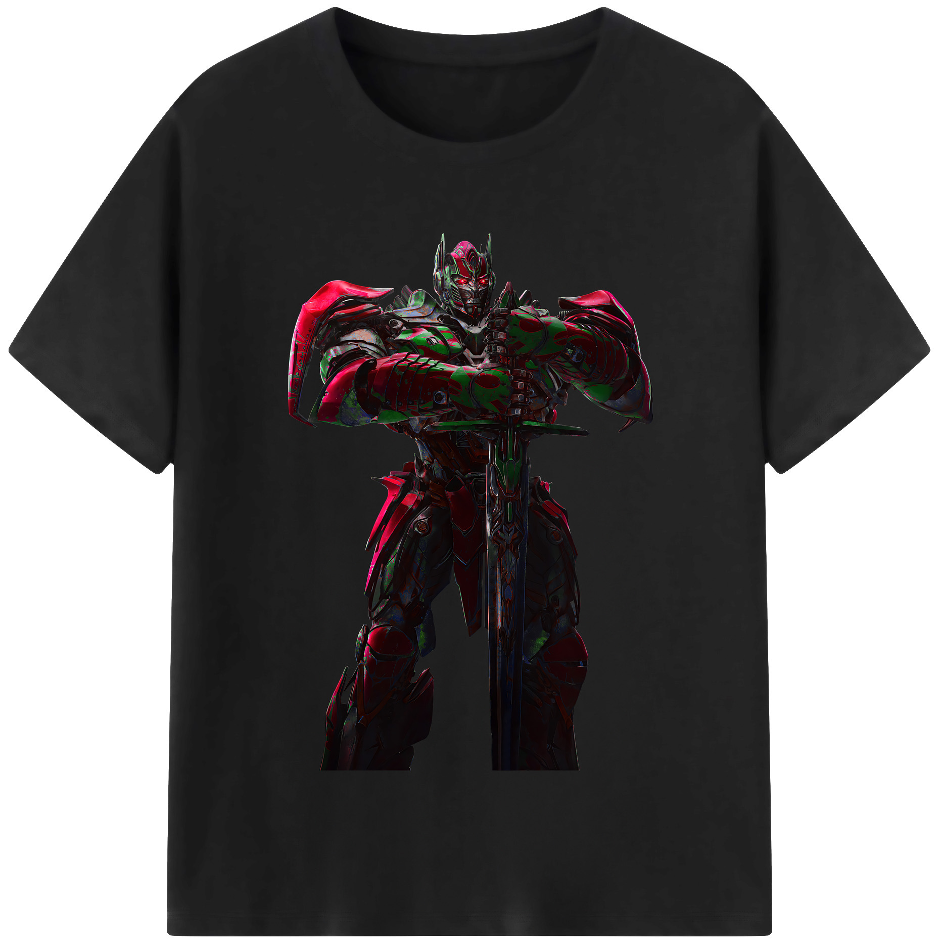 （画像用） Transformers トランスフォーマー レディースカジュアルプリントTシャツ（綿100％）