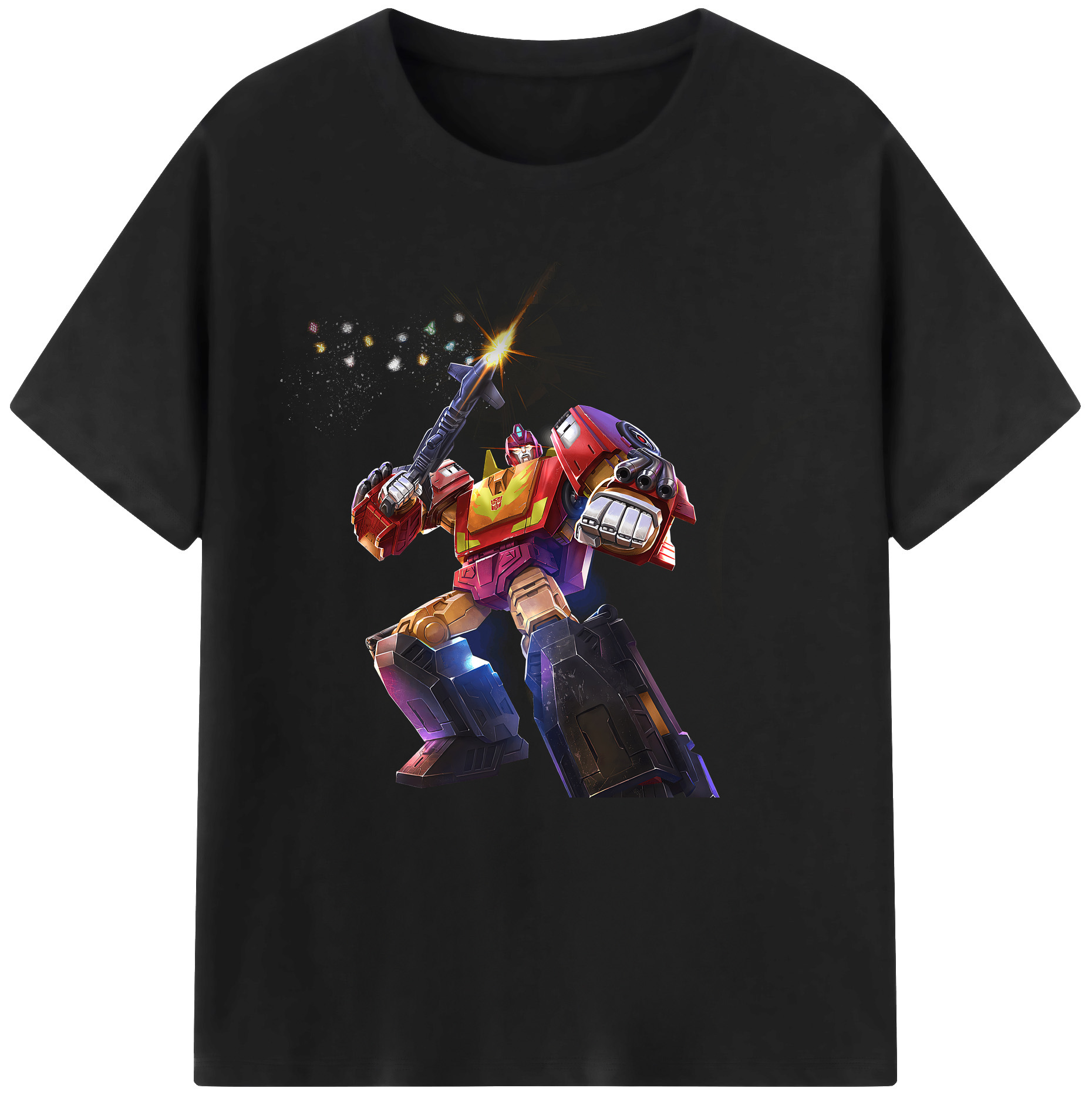 （画像用） Transformers トランスフォーマー レディースカジュアルプリントTシャツ（綿100％）