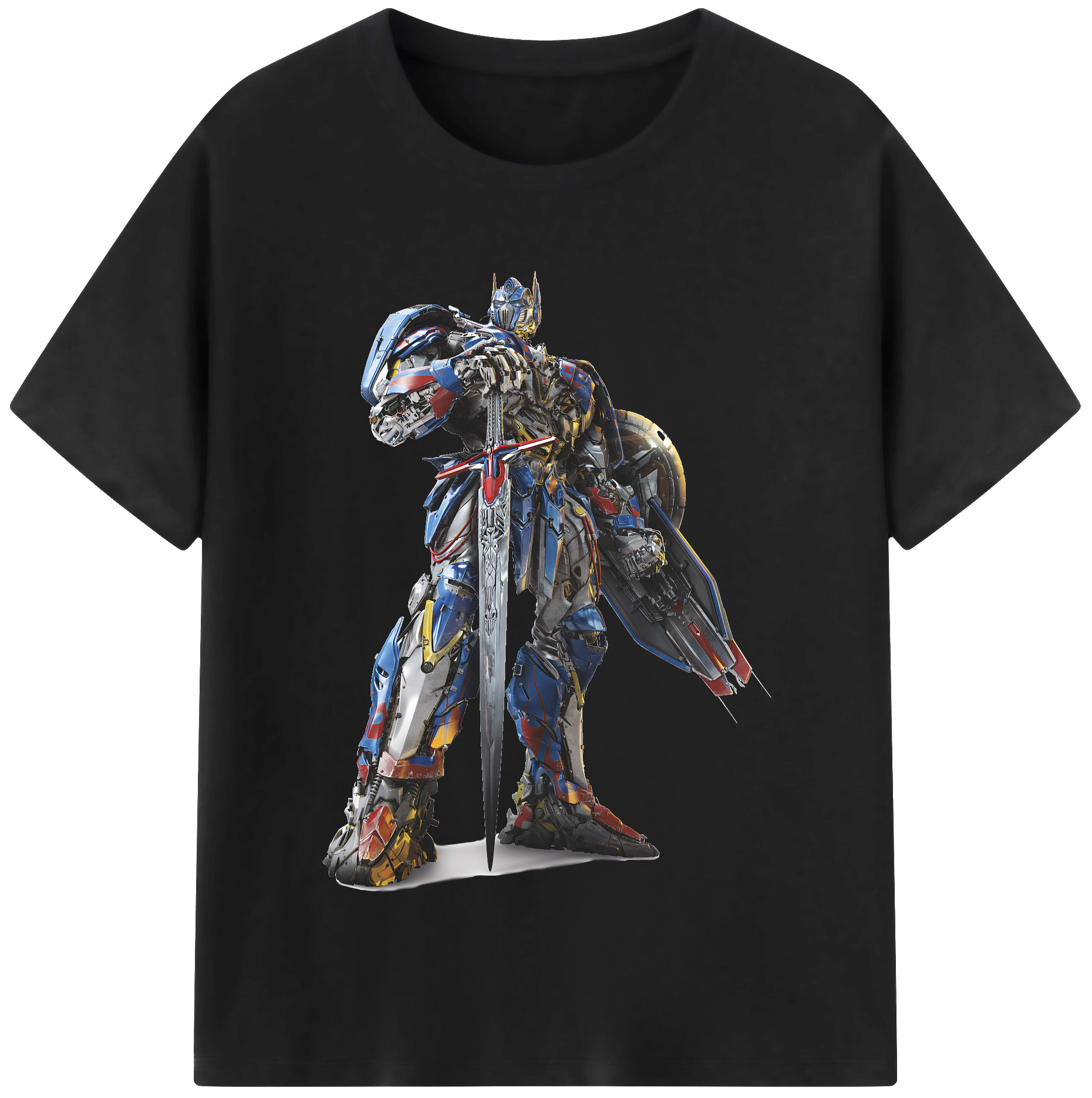 （画像用） Transformers トランスフォーマー レディースカジュアルプリントTシャツ（綿100％）