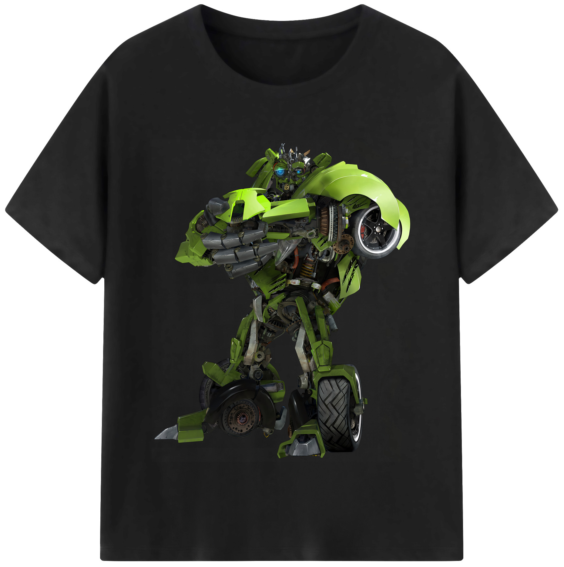 （画像用） Transformers トランスフォーマー レディースカジュアルプリントTシャツ（綿100％）