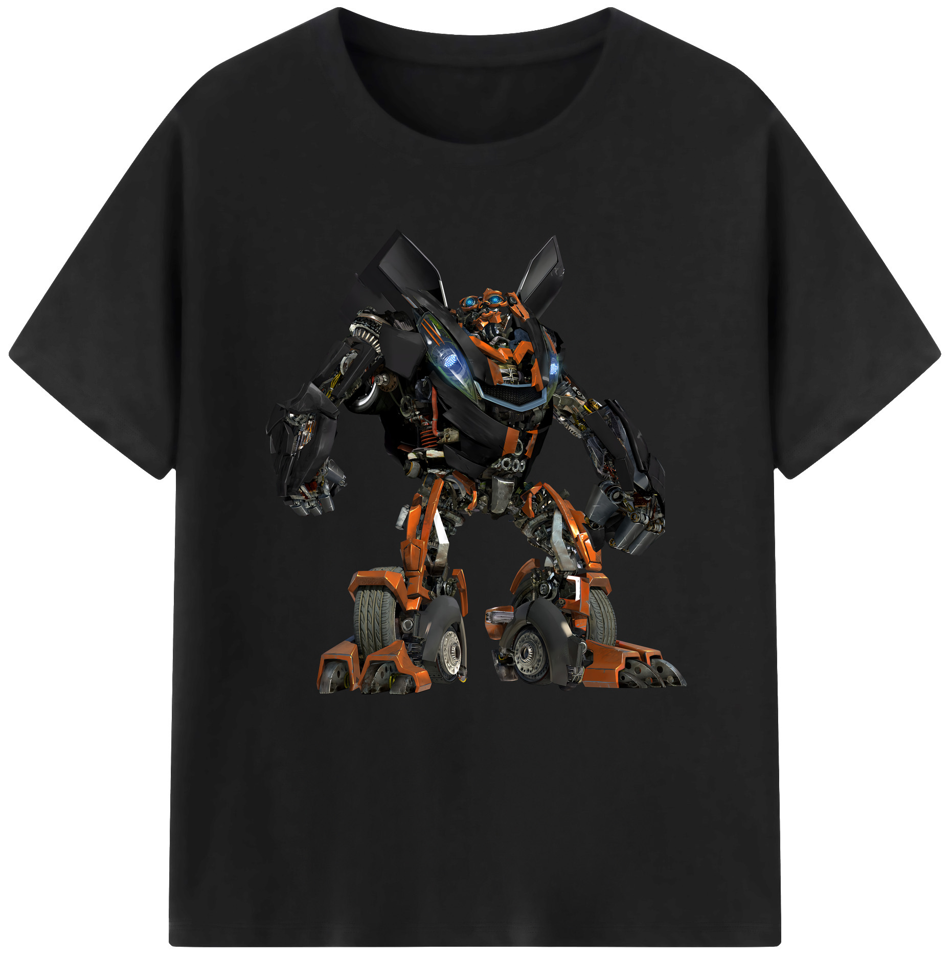（画像用） Transformers トランスフォーマー レディースカジュアルプリントTシャツ（綿100％）