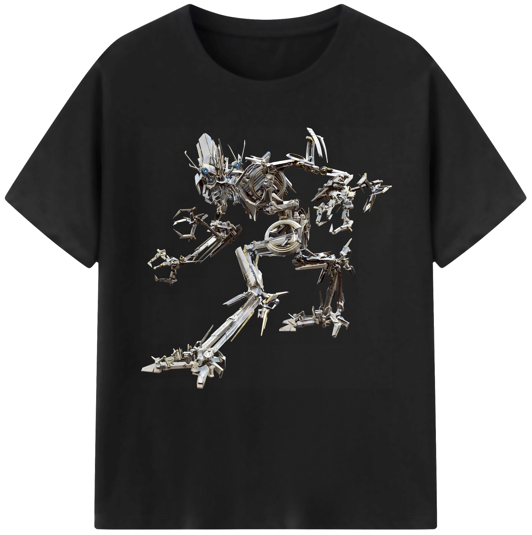 （画像用） Transformers トランスフォーマー レディースカジュアルプリントTシャツ（綿100％）