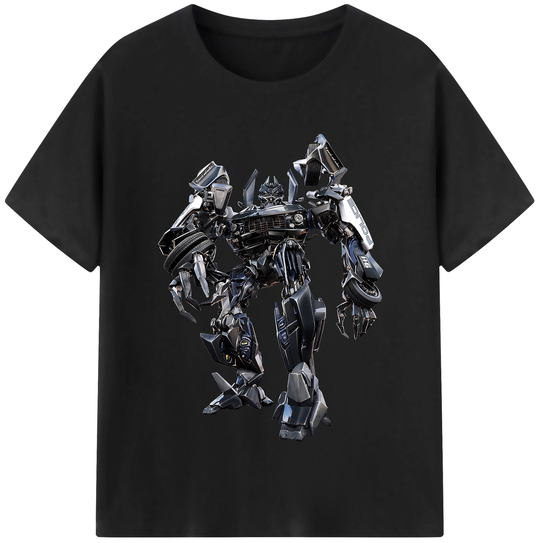 （画像用） Transformers トランスフォーマー レディースカジュアルプリントTシャツ（綿100％）