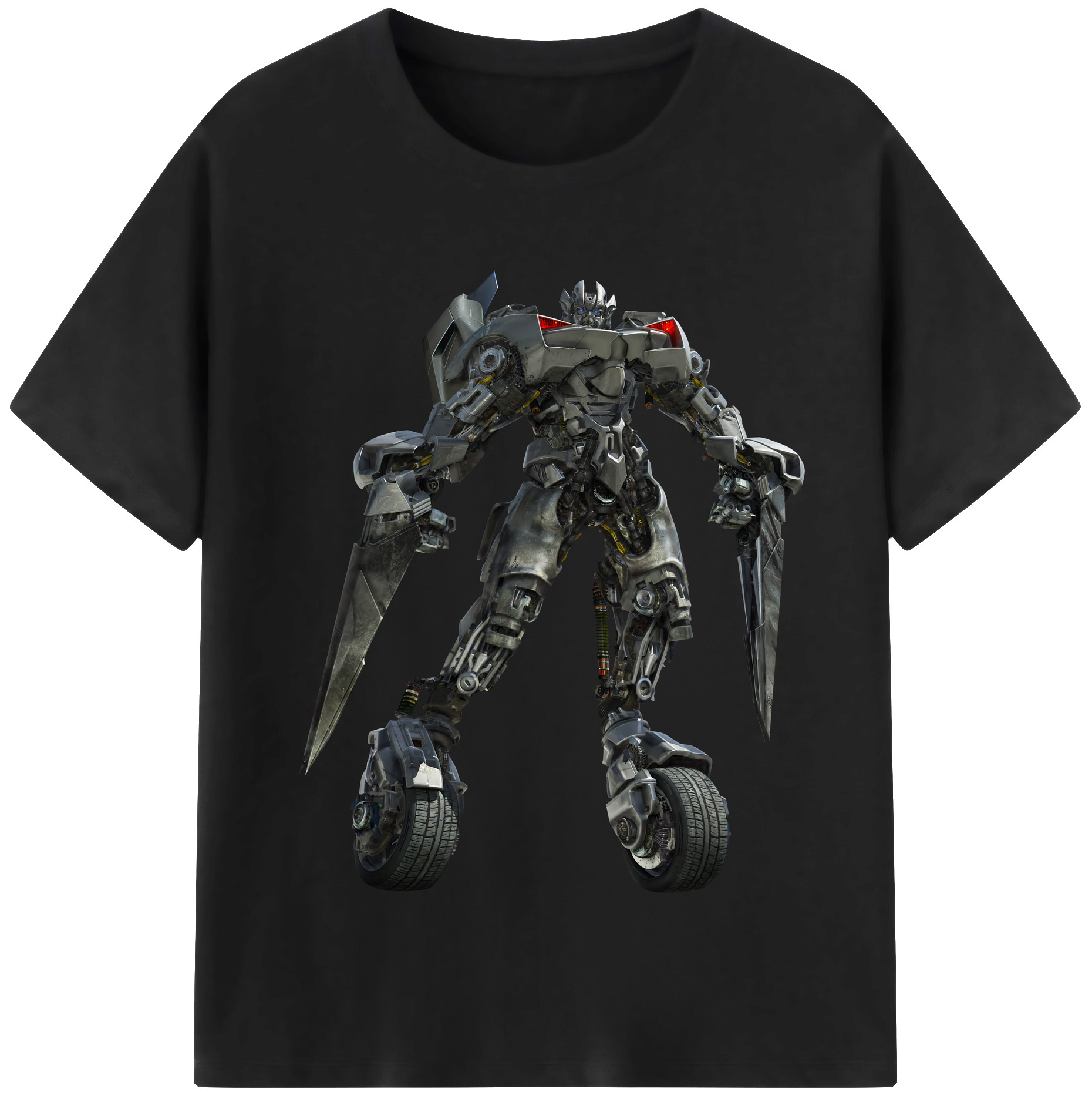 （画像用） Transformers トランスフォーマー レディースカジュアルプリントTシャツ（綿100％）