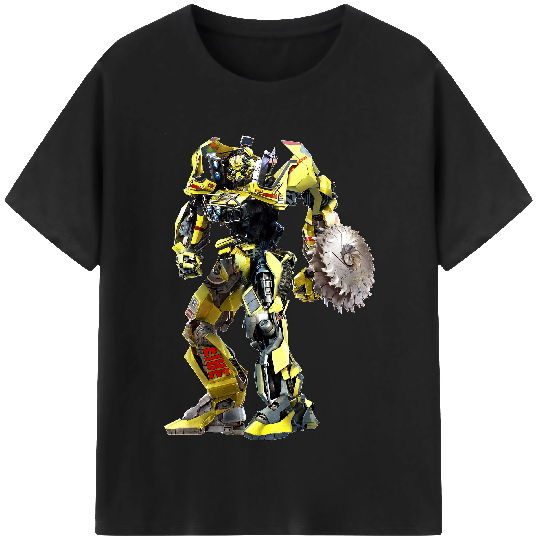 （画像用） Transformers トランスフォーマー レディースカジュアルプリントTシャツ（綿100％）