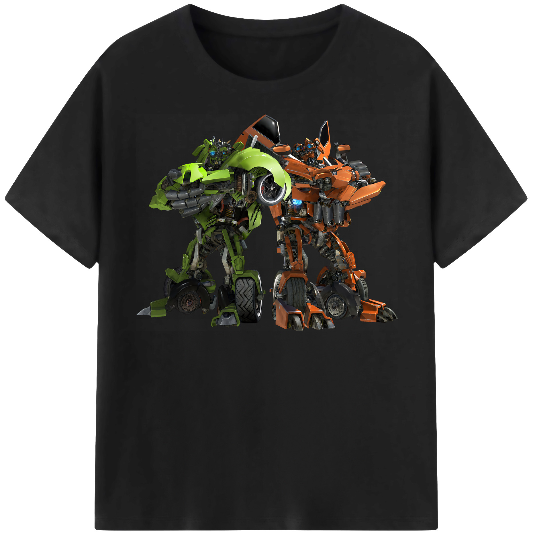 （画像用） Transformers トランスフォーマー レディースカジュアルプリントTシャツ（綿100％）