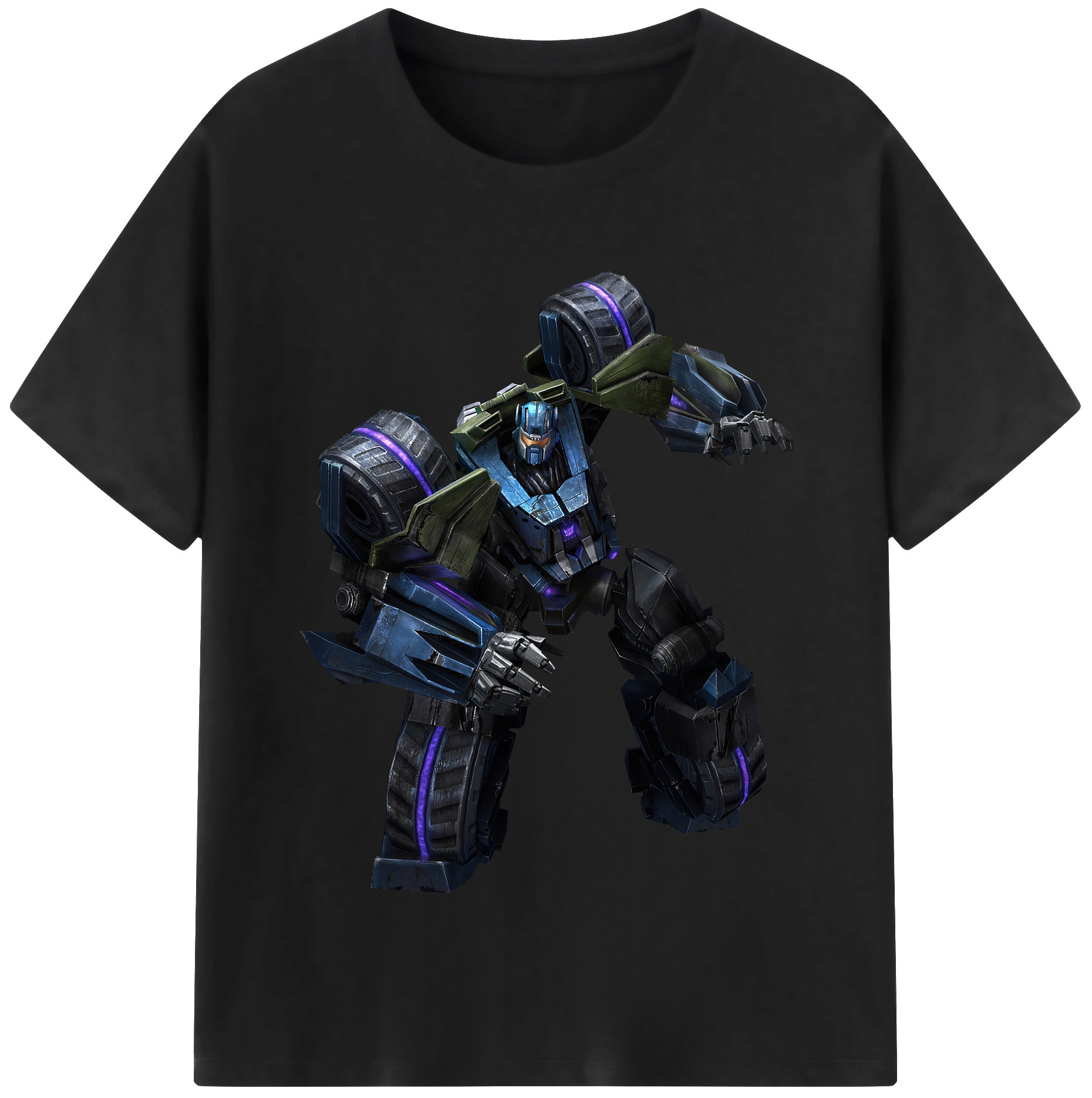 （画像用） Transformers トランスフォーマー レディースカジュアルプリントTシャツ（綿100％）