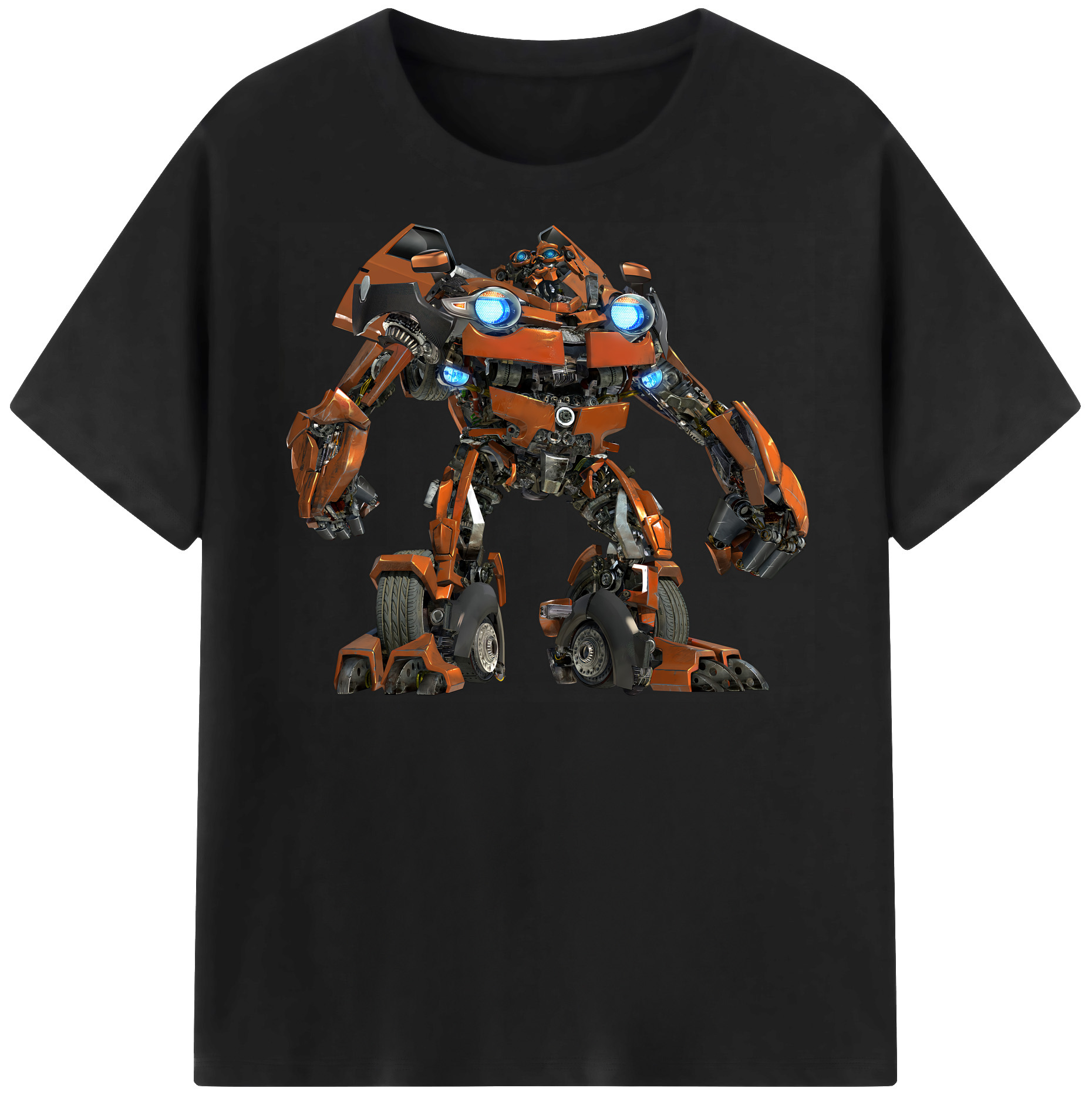 （画像用） Transformers トランスフォーマー レディースカジュアルプリントTシャツ（綿100％）