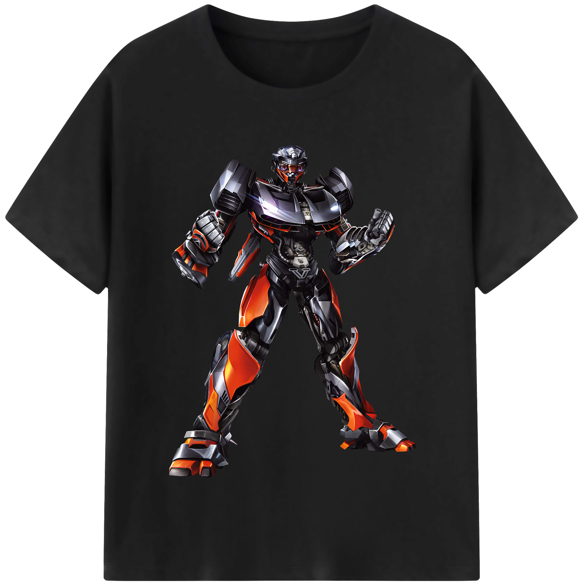 （画像用） Transformers トランスフォーマー レディースカジュアルプリントTシャツ（綿100％）