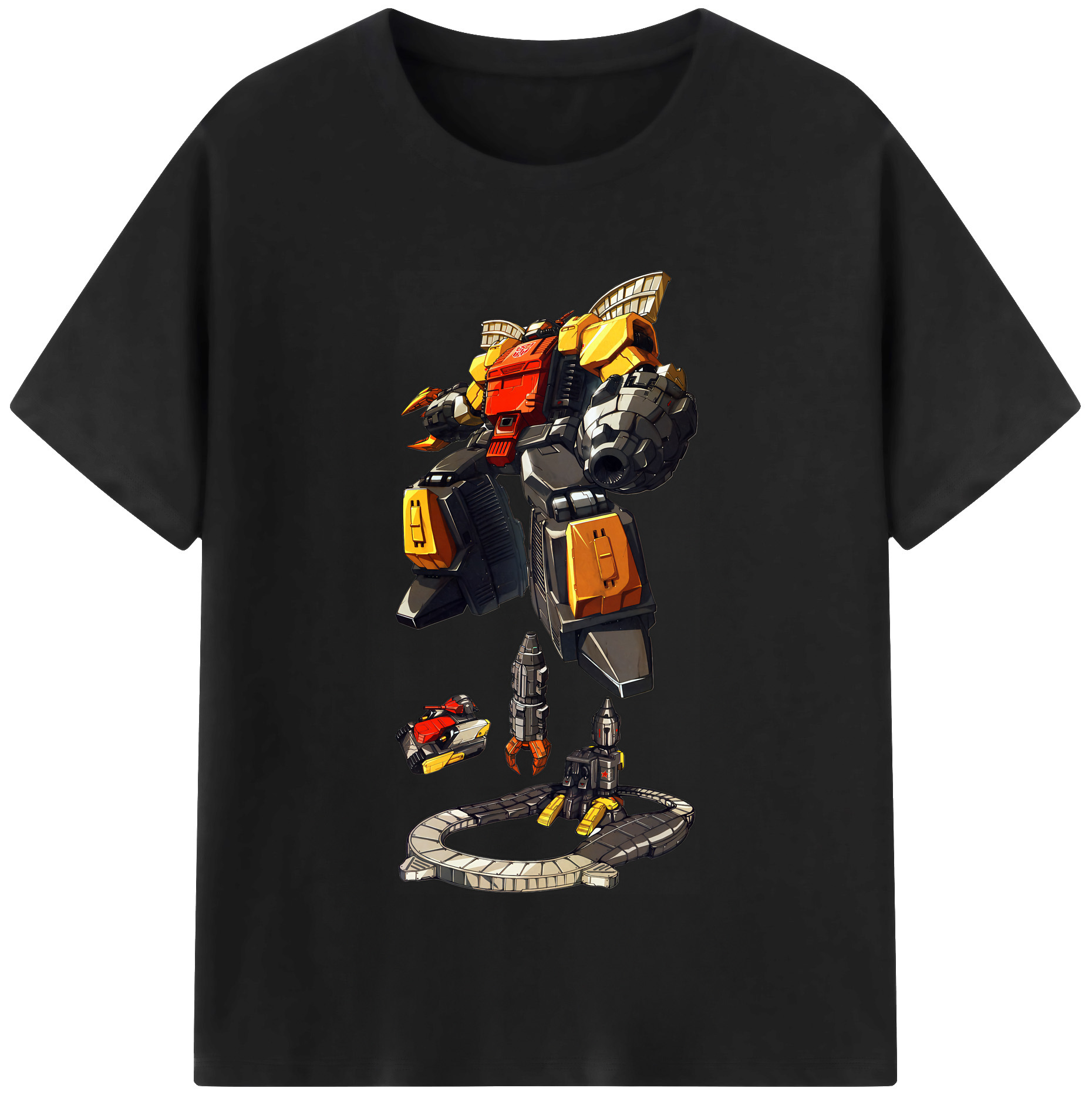 （画像用） Transformers トランスフォーマー レディースカジュアルプリントTシャツ（綿100％）