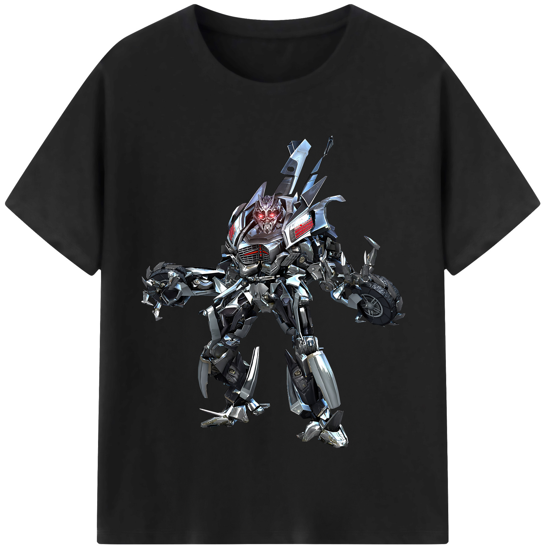 （画像用） Transformers トランスフォーマー レディースカジュアルプリントTシャツ（綿100％）