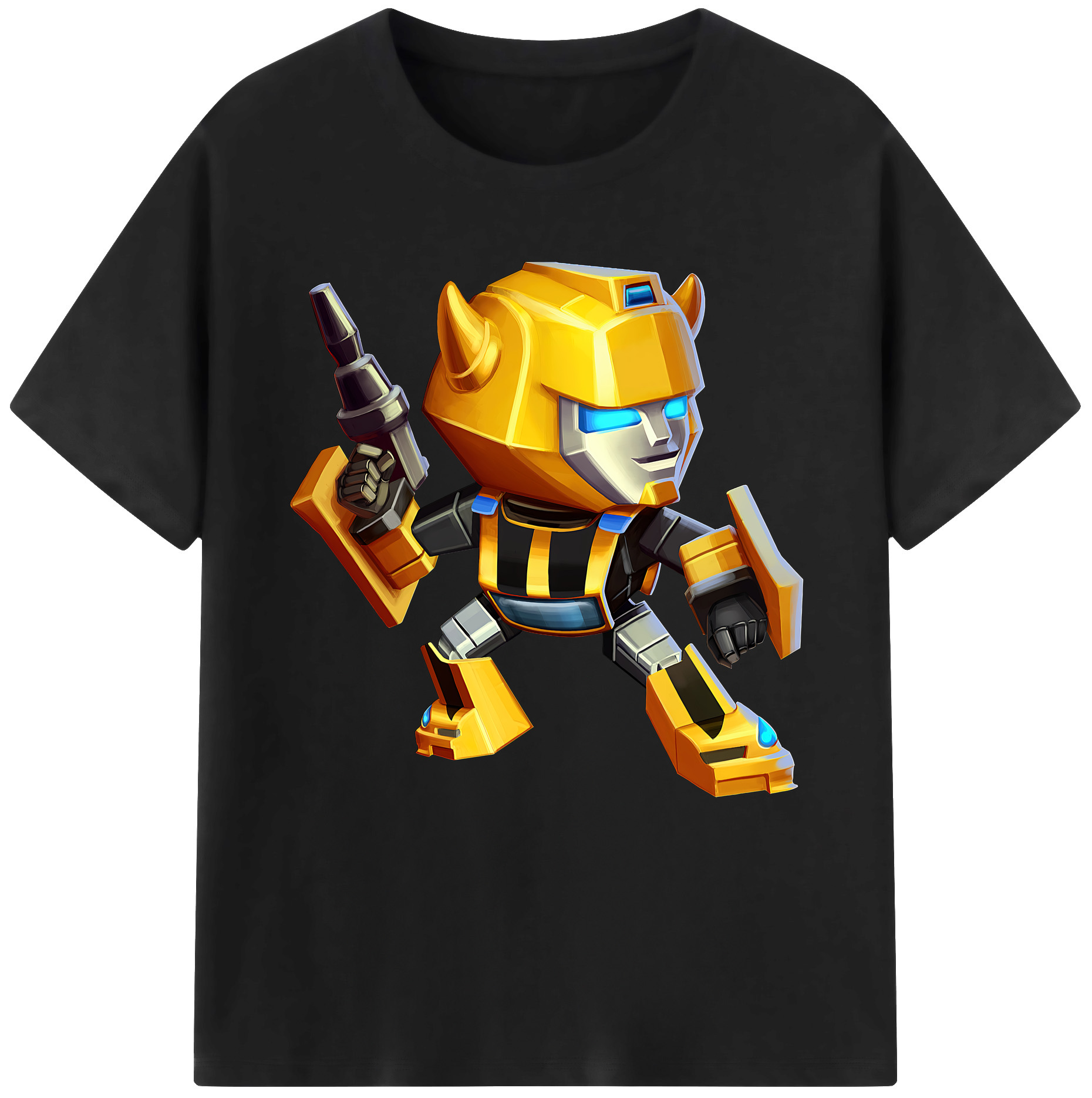 （画像用） Transformers トランスフォーマー レディースカジュアルプリントTシャツ（綿100％）