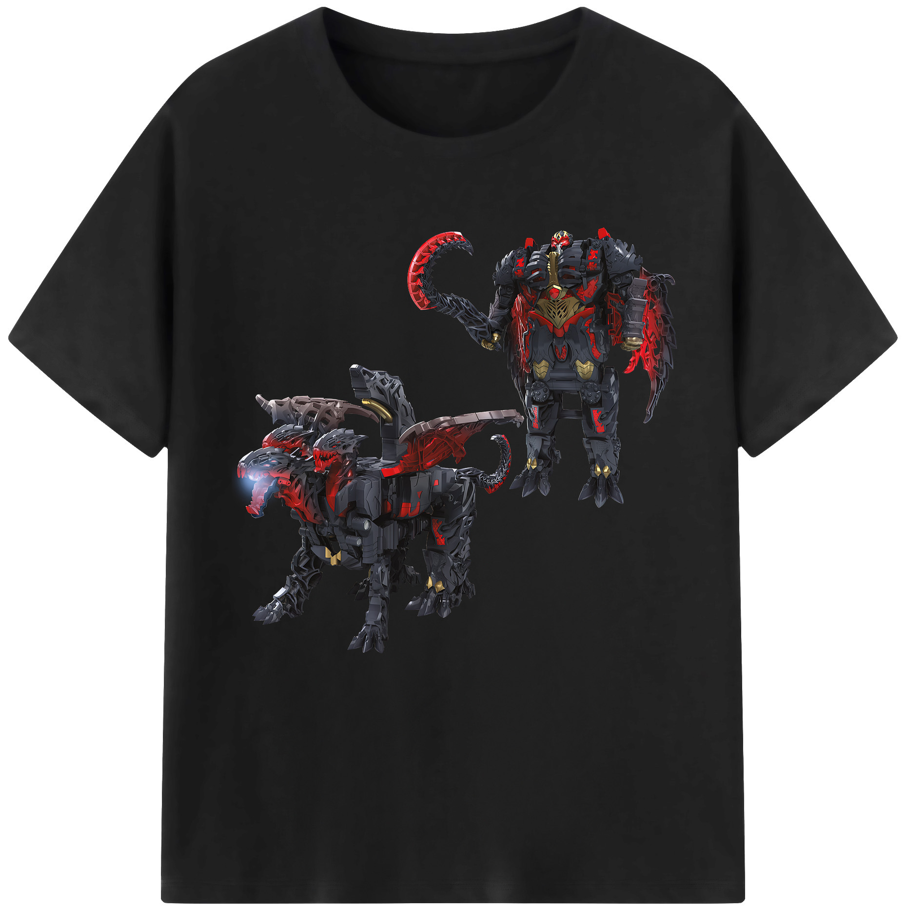 （画像用） Transformers トランスフォーマー レディースカジュアルプリントTシャツ（綿100％）