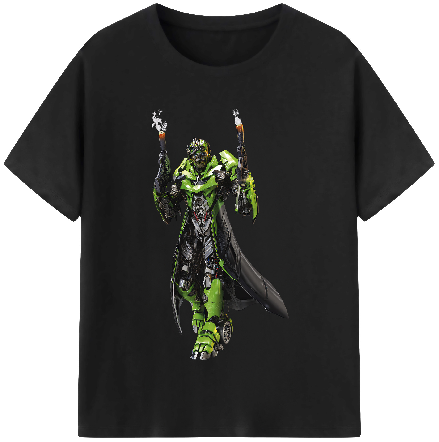 （画像用） Transformers トランスフォーマー レディースカジュアルプリントTシャツ（綿100％）