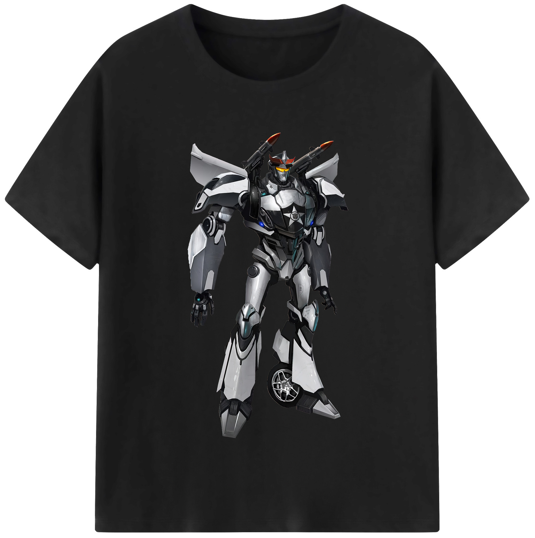 （画像用） Transformers トランスフォーマー レディースカジュアルプリントTシャツ（綿100％）