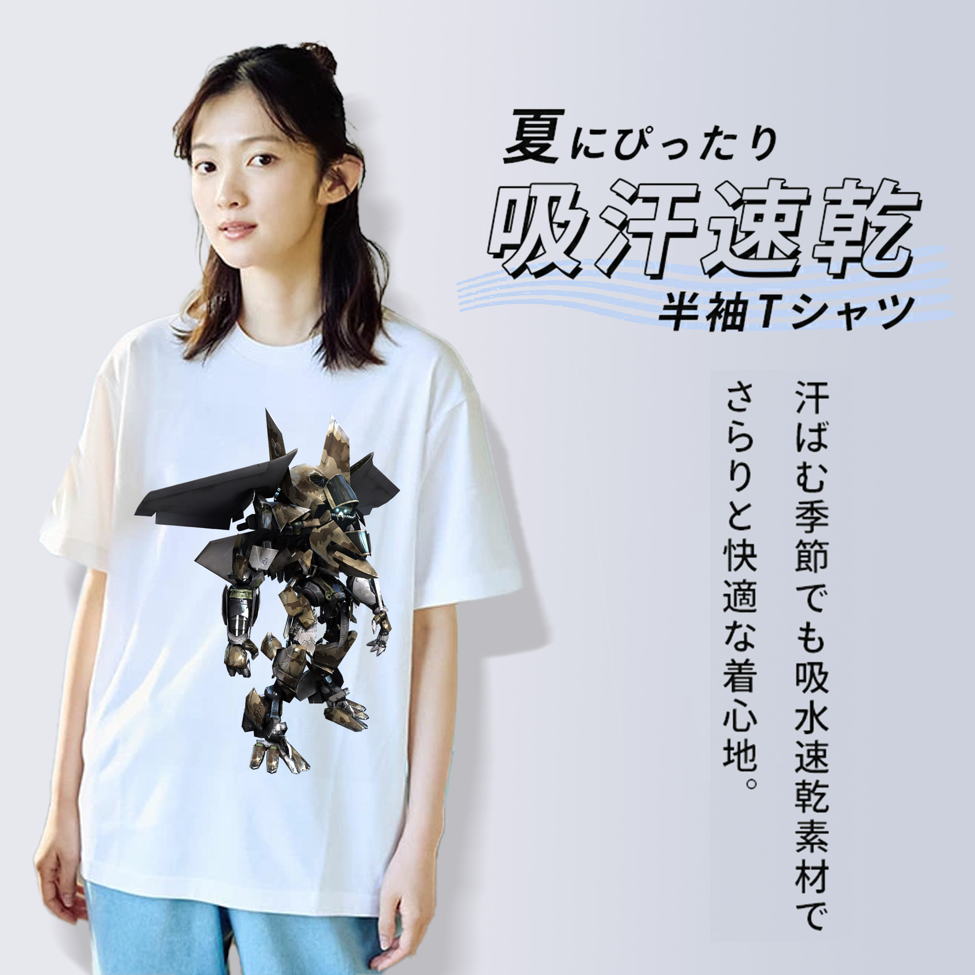 Transformers トランスフォーマー レディースカジュアルプリントTシャツ（綿100％）