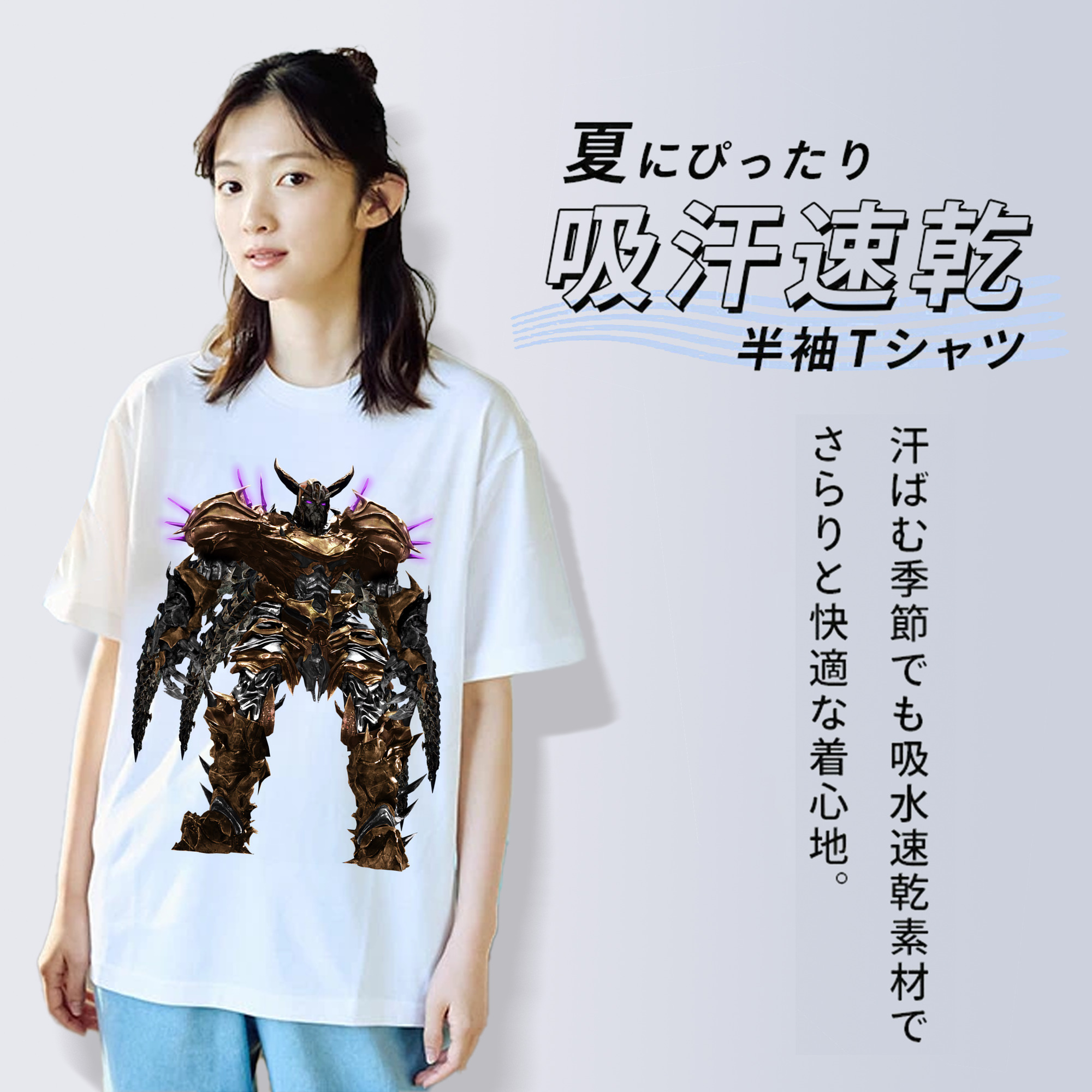 Transformers トランスフォーマー レディースカジュアルプリントTシャツ（綿100％）