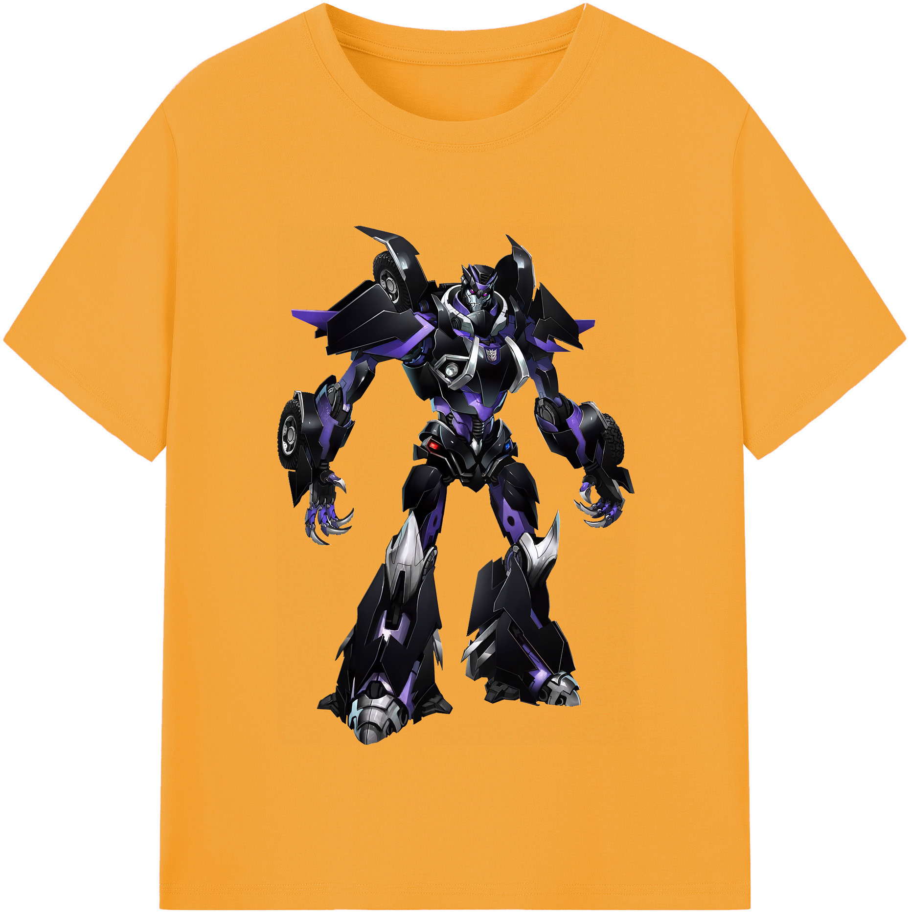 （画像用） Transformers トランスフォーマー レディースカジュアルプリントTシャツ（綿100％）