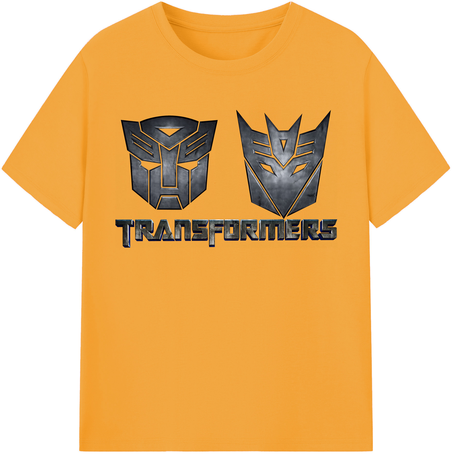（画像用） Transformers トランスフォーマー レディースカジュアルプリントTシャツ（綿100％）