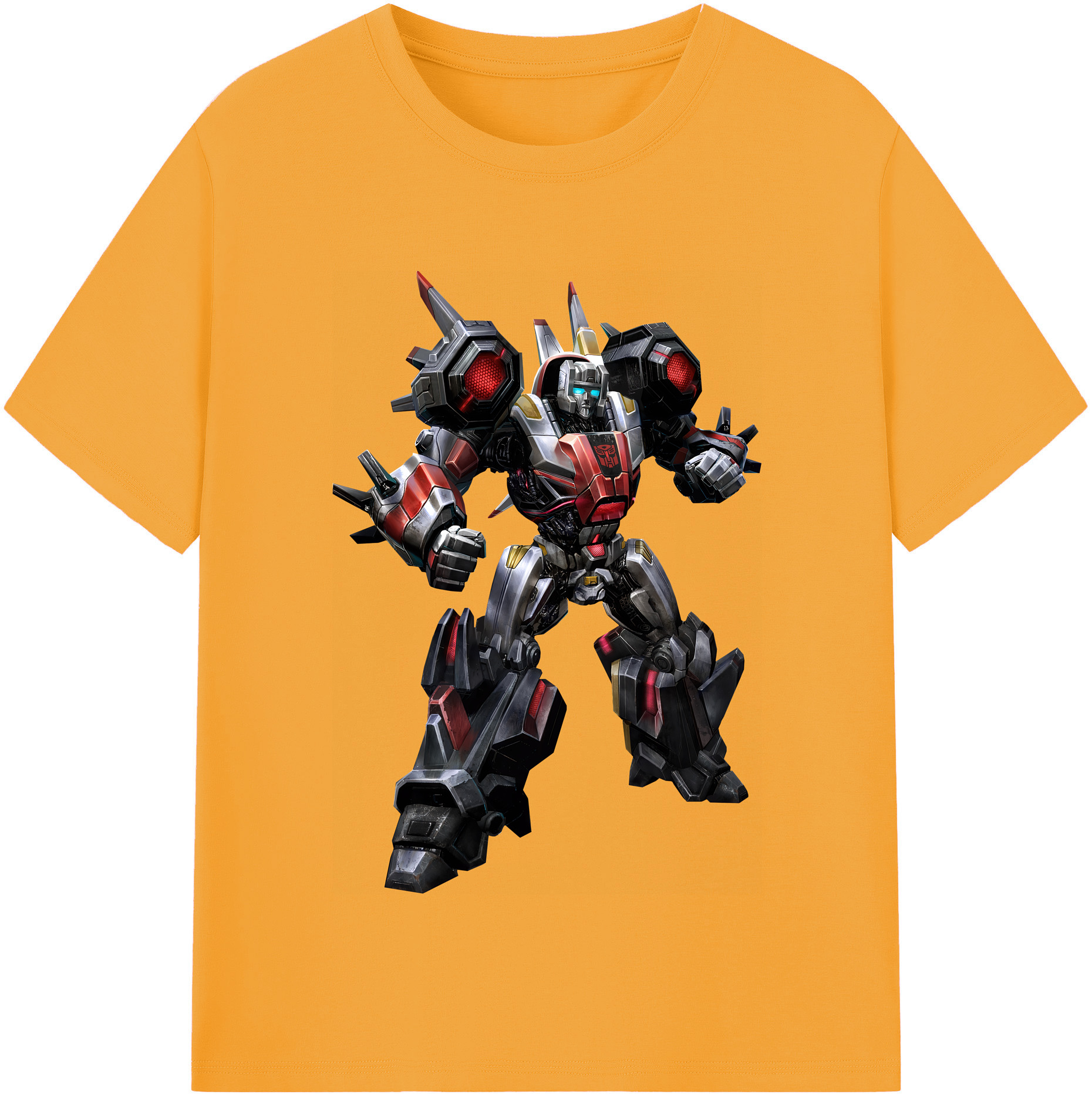（画像用） Transformers トランスフォーマー レディースカジュアルプリントTシャツ（綿100％）