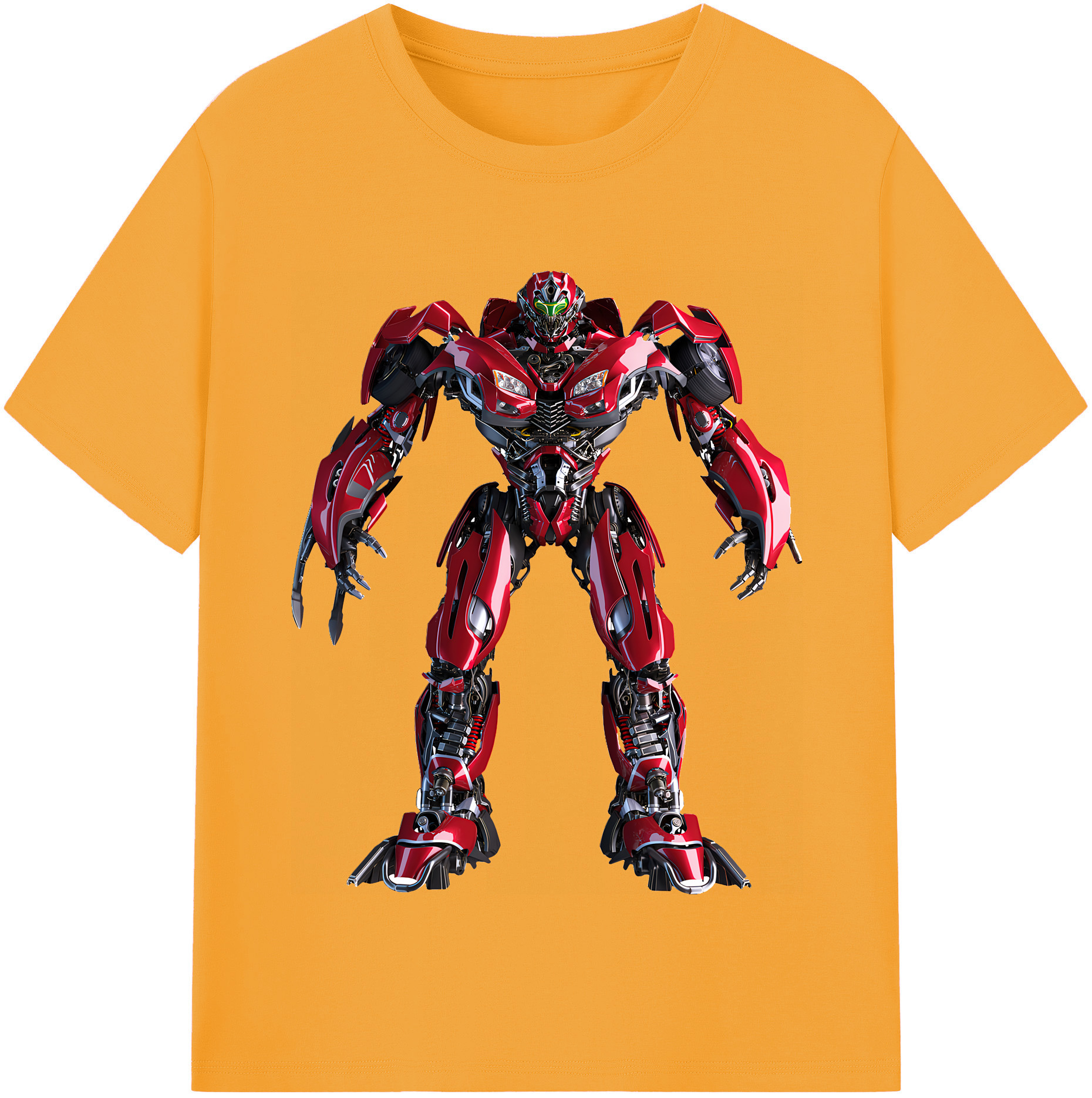 （画像用） Transformers トランスフォーマー レディースカジュアルプリントTシャツ（綿100％）