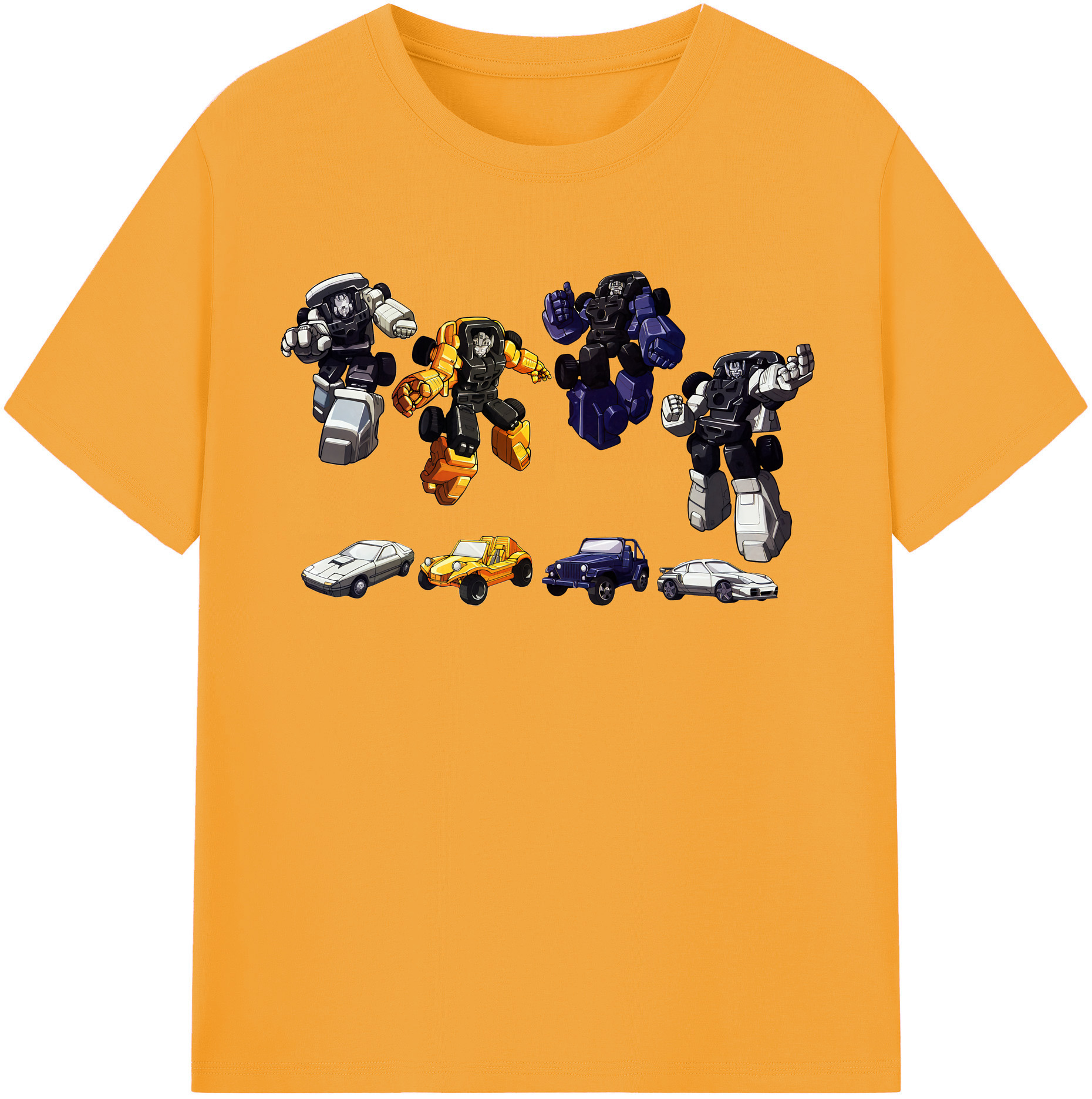 （画像用） Transformers トランスフォーマー レディースカジュアルプリントTシャツ（綿100％）