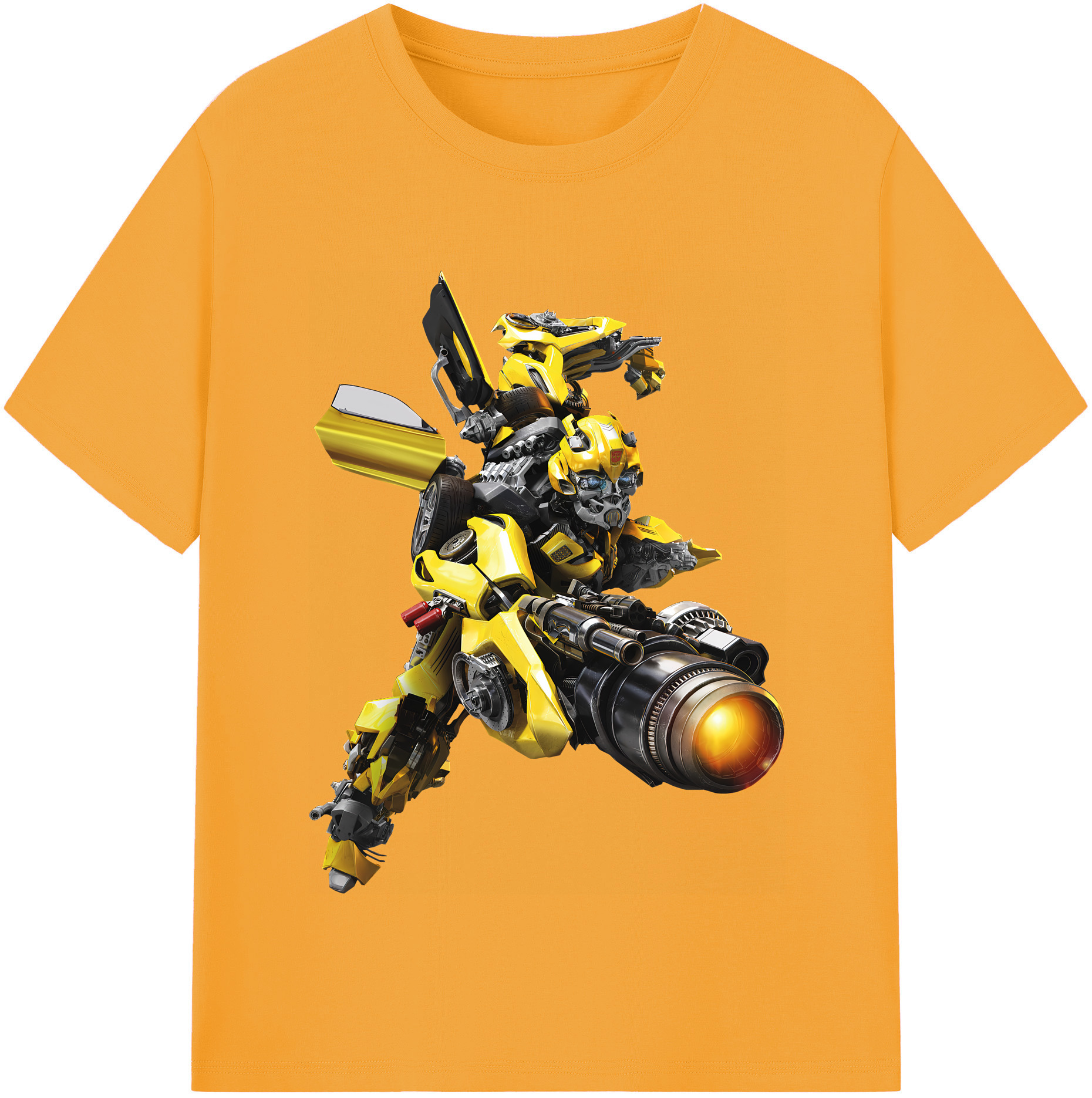 （画像用） Transformers トランスフォーマー レディースカジュアルプリントTシャツ（綿100％）