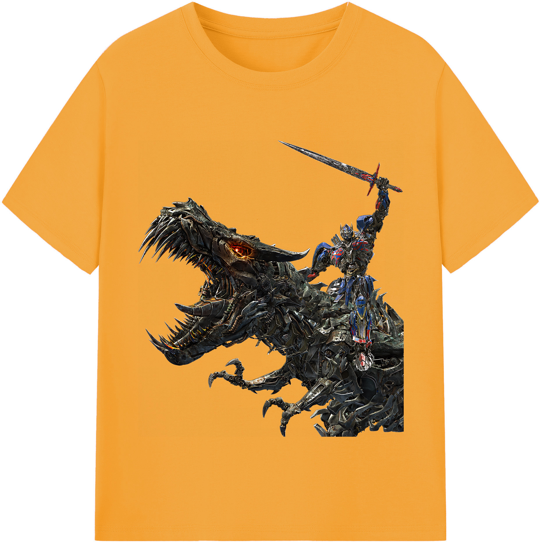 （画像用） Transformers トランスフォーマー レディースカジュアルプリントTシャツ（綿100％）