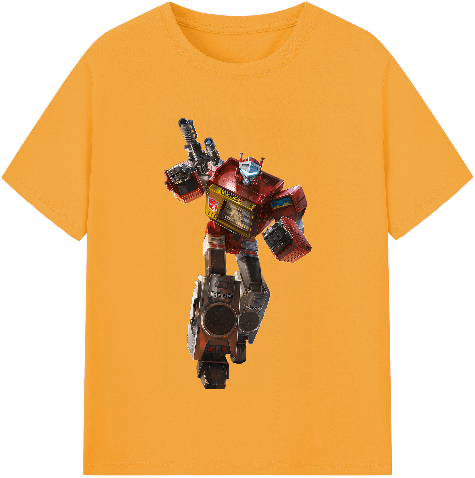 （画像用） Transformers トランスフォーマー レディースカジュアルプリントTシャツ（綿100％）
