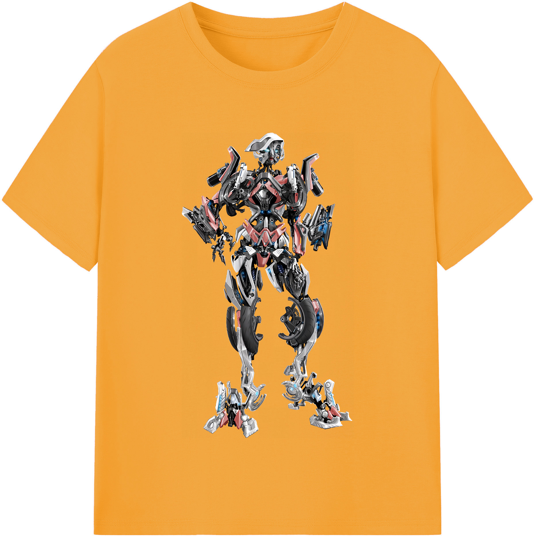 （画像用） Transformers トランスフォーマー レディースカジュアルプリントTシャツ（綿100％）
