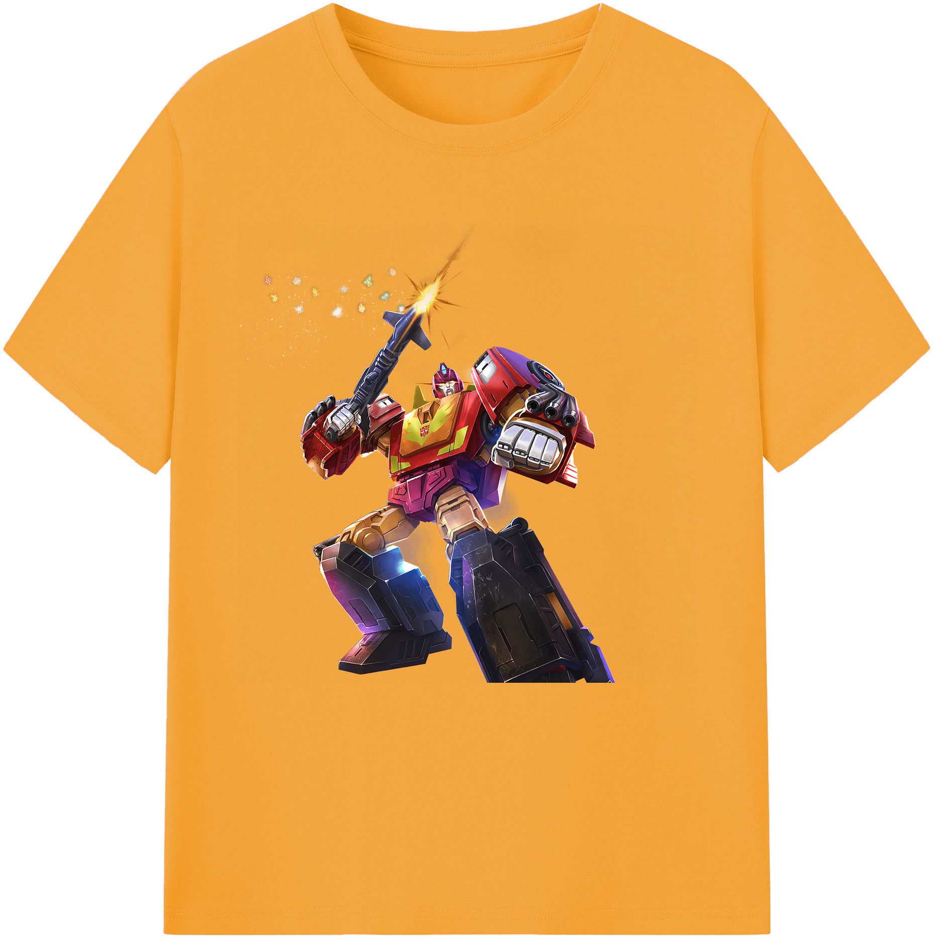（画像用） Transformers トランスフォーマー レディースカジュアルプリントTシャツ（綿100％）