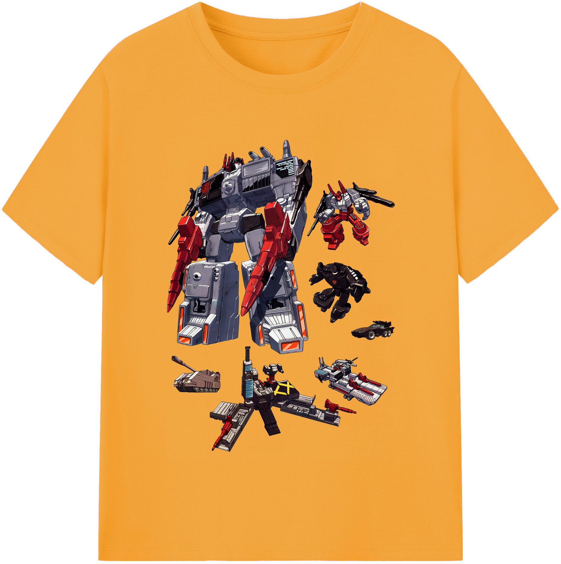 （画像用） Transformers トランスフォーマー レディースカジュアルプリントTシャツ（綿100％）
