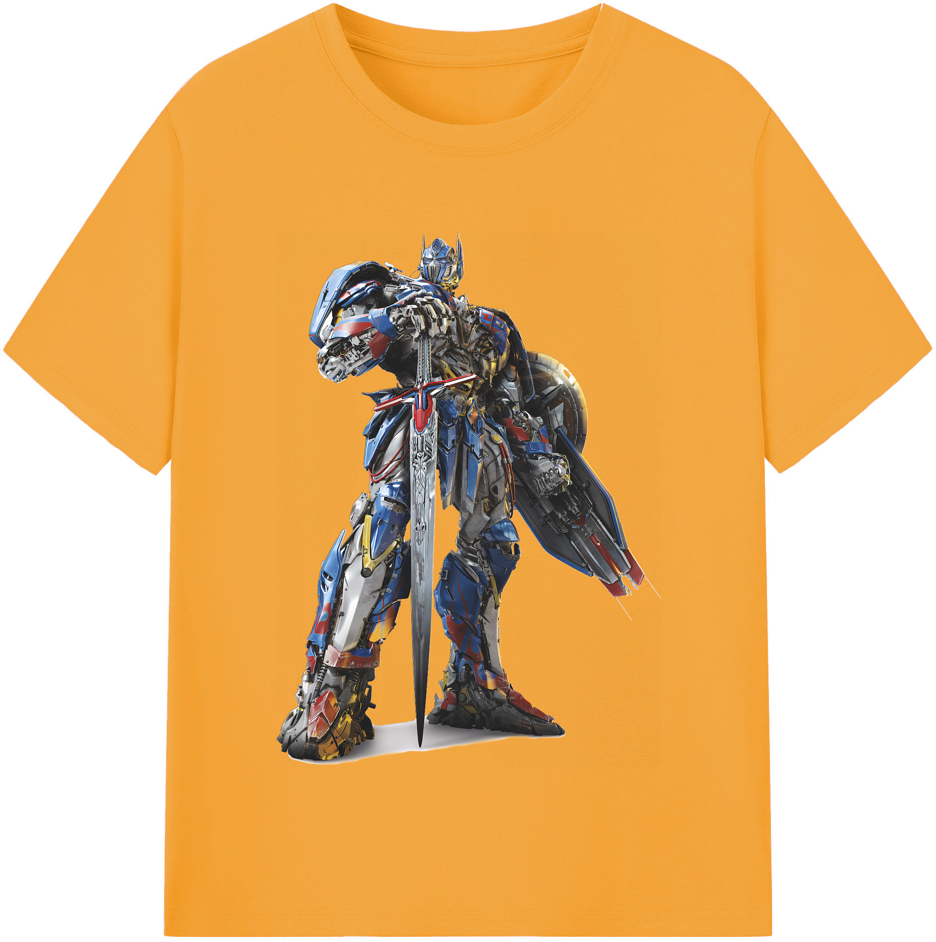 （画像用） Transformers トランスフォーマー レディースカジュアルプリントTシャツ（綿100％）