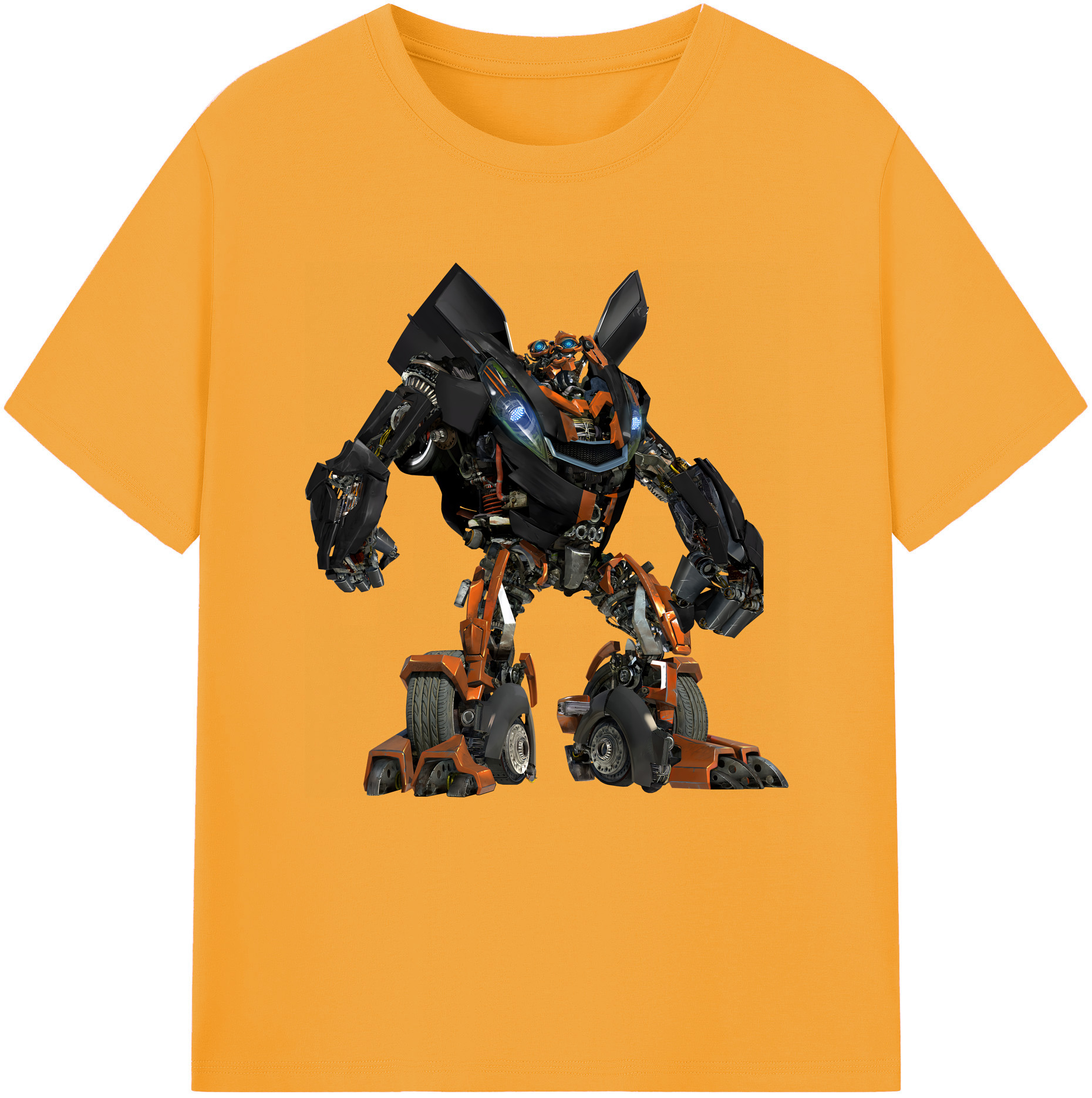 （画像用） Transformers トランスフォーマー レディースカジュアルプリントTシャツ（綿100％）