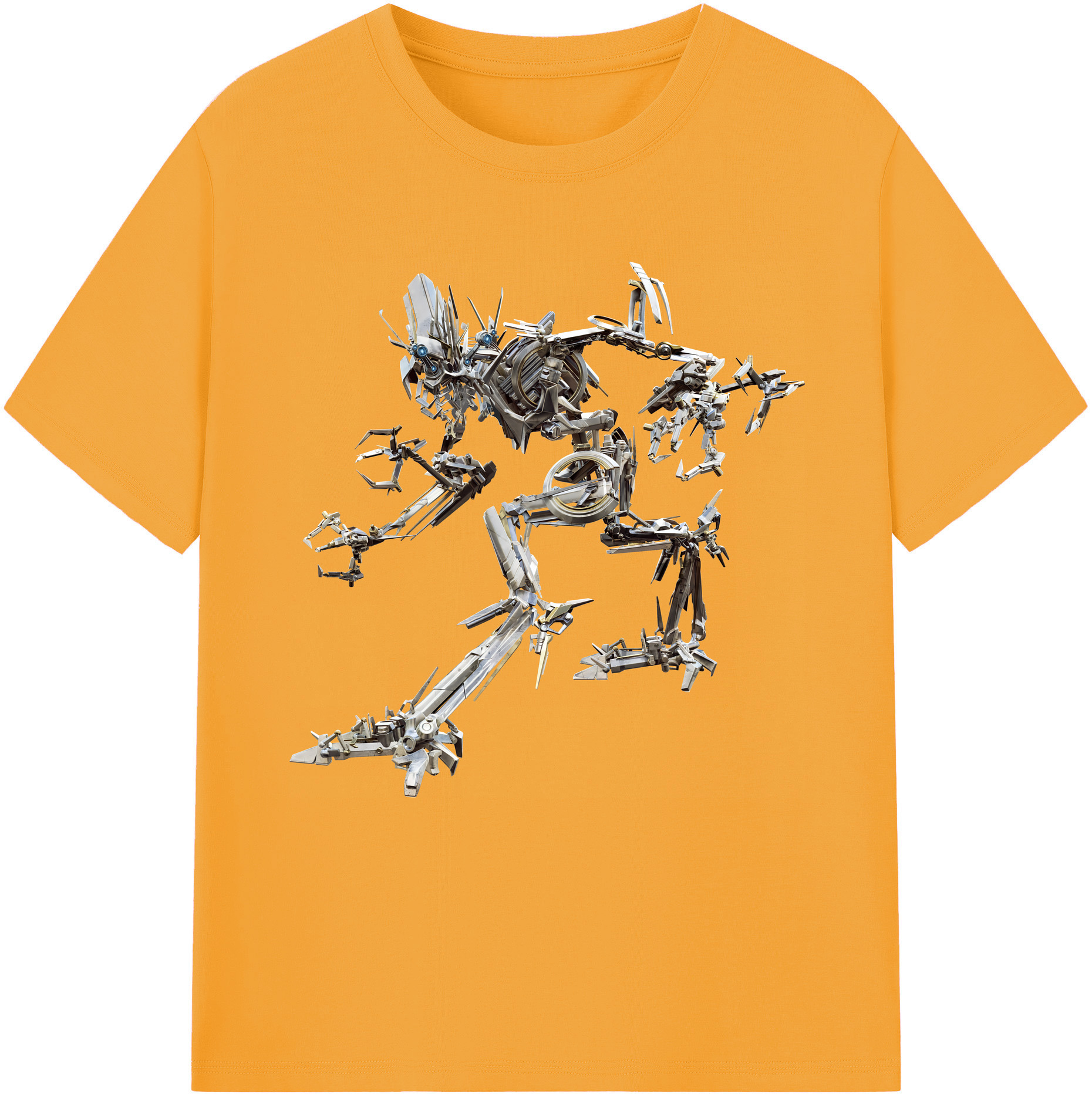 （画像用） Transformers トランスフォーマー レディースカジュアルプリントTシャツ（綿100％）