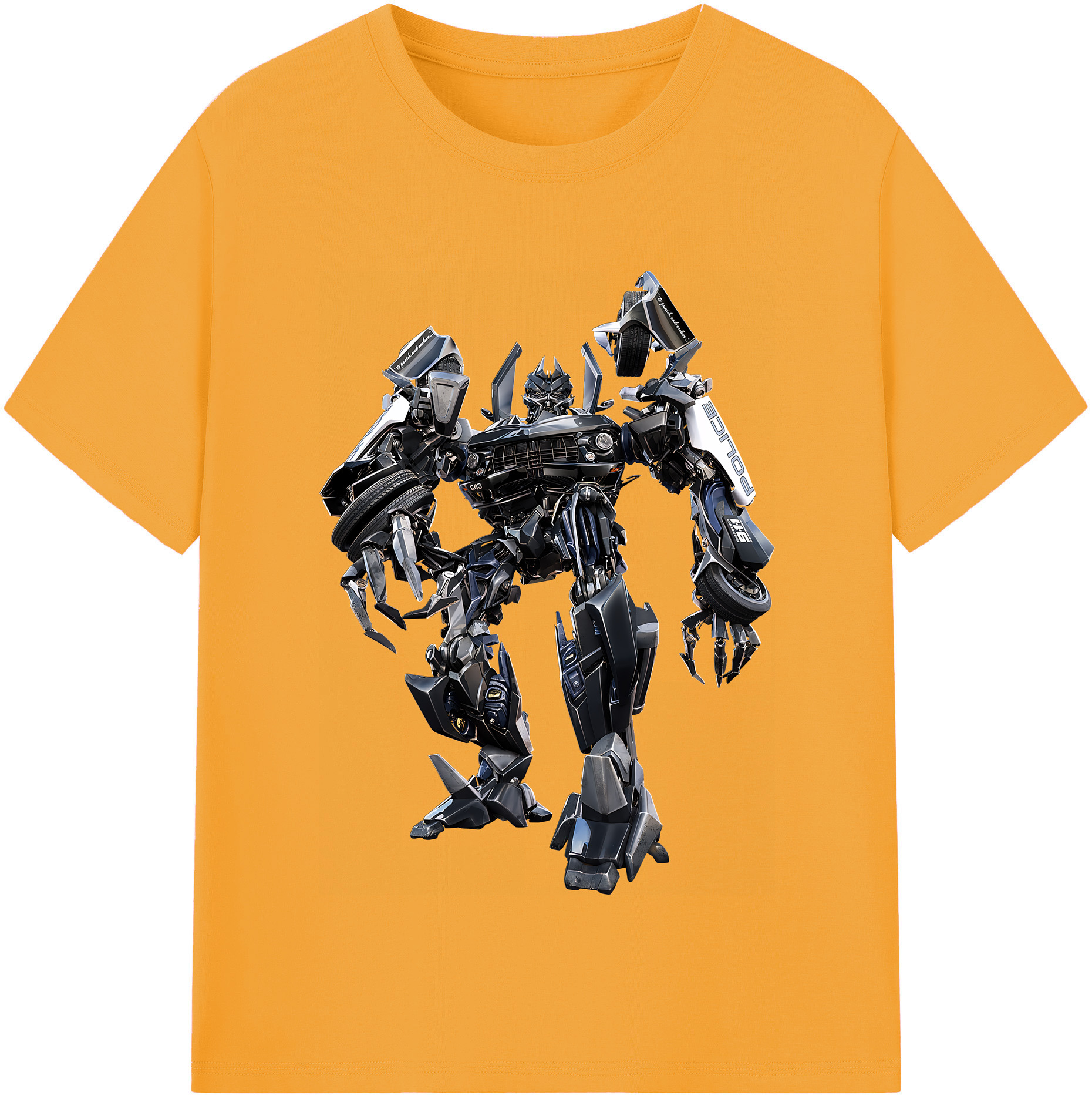 （画像用） Transformers トランスフォーマー レディースカジュアルプリントTシャツ（綿100％）