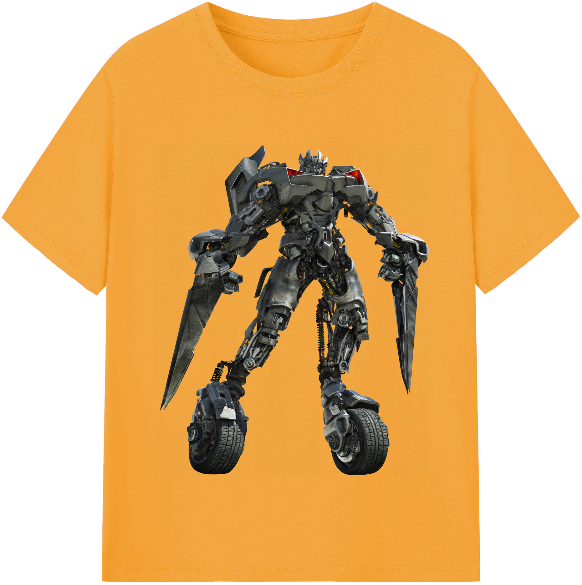 （画像用） Transformers トランスフォーマー レディースカジュアルプリントTシャツ（綿100％）