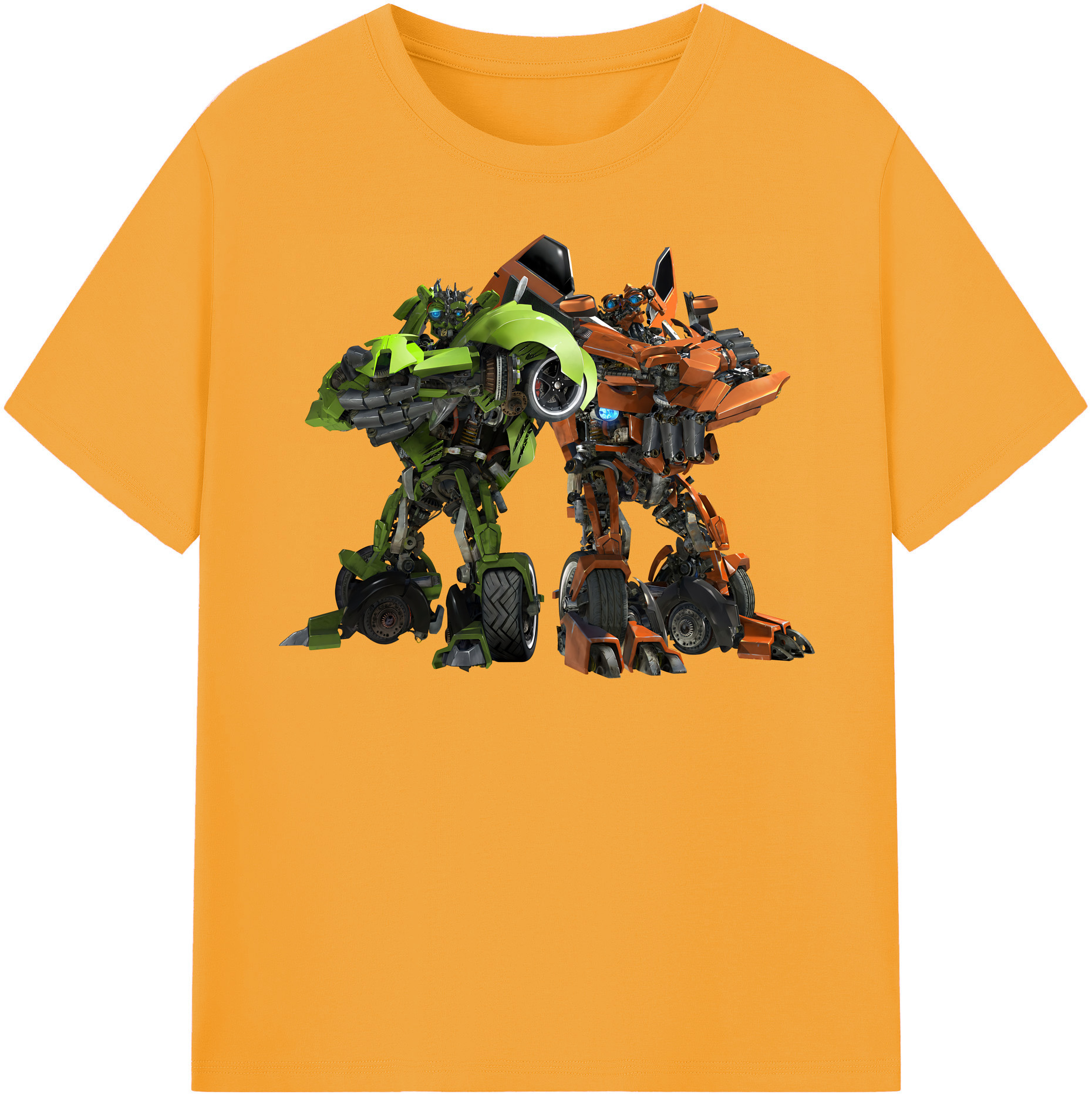（画像用） Transformers トランスフォーマー レディースカジュアルプリントTシャツ（綿100％）