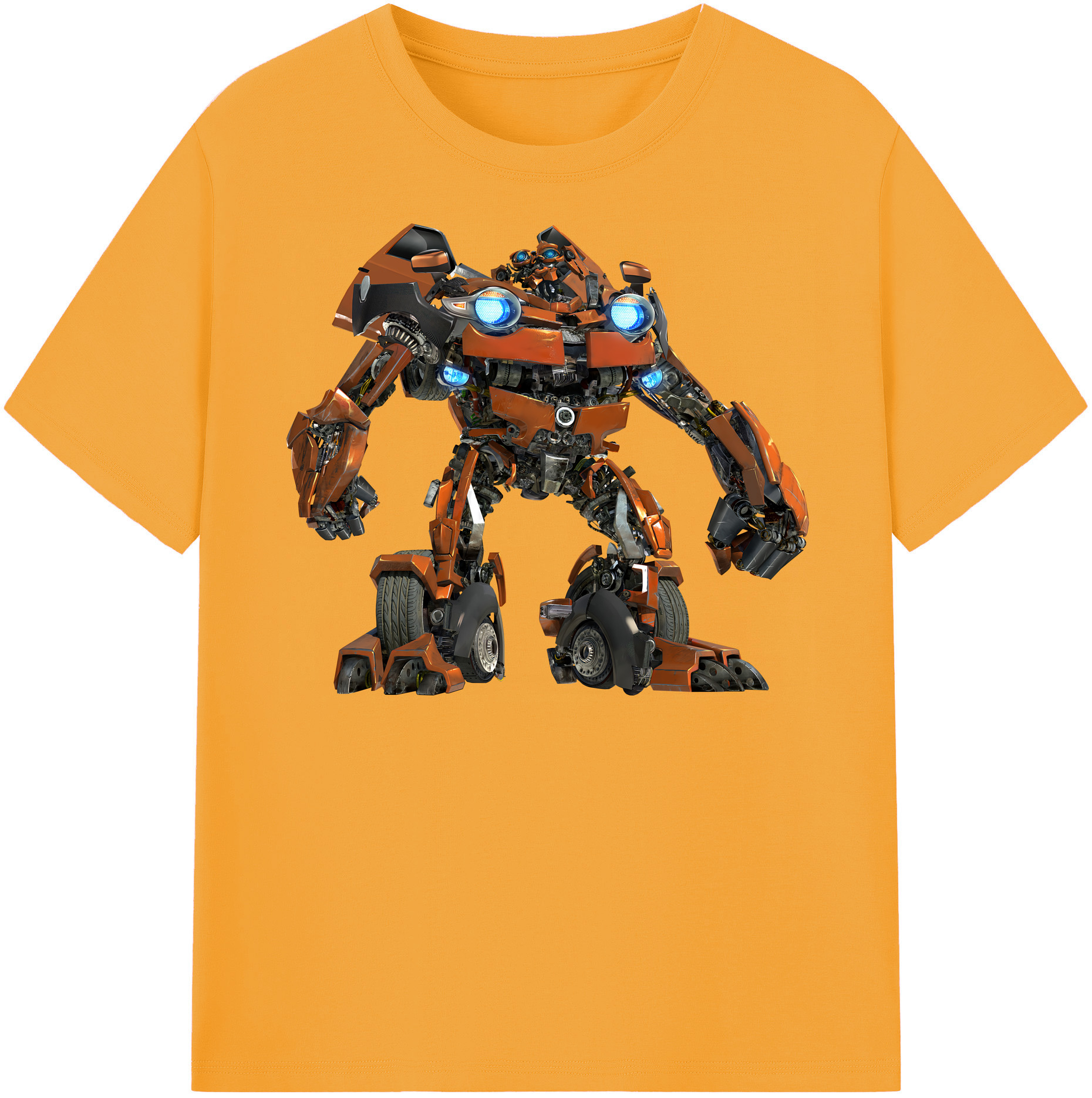 （画像用） Transformers トランスフォーマー レディースカジュアルプリントTシャツ（綿100％）