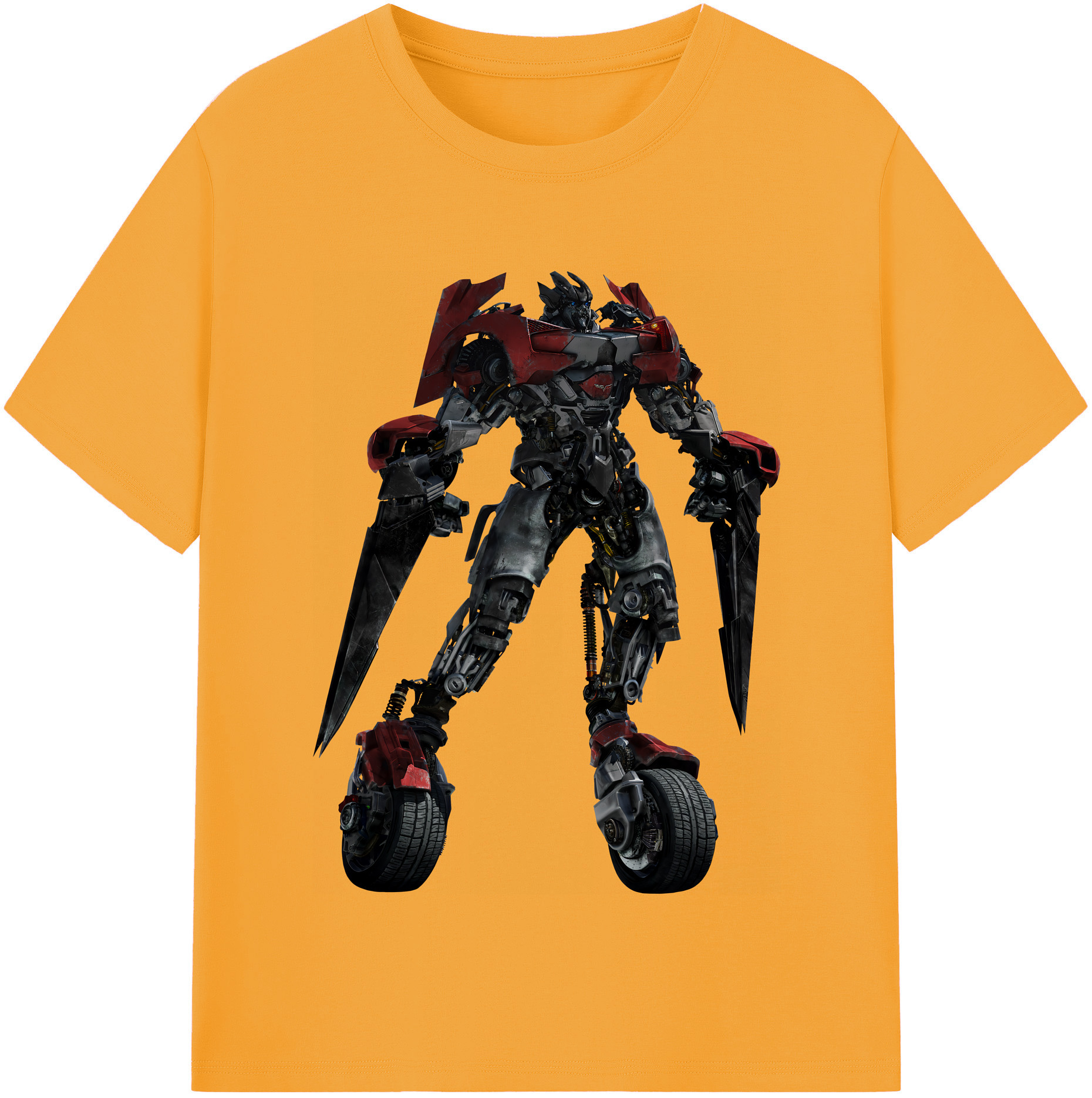 （画像用） Transformers トランスフォーマー レディースカジュアルプリントTシャツ（綿100％）