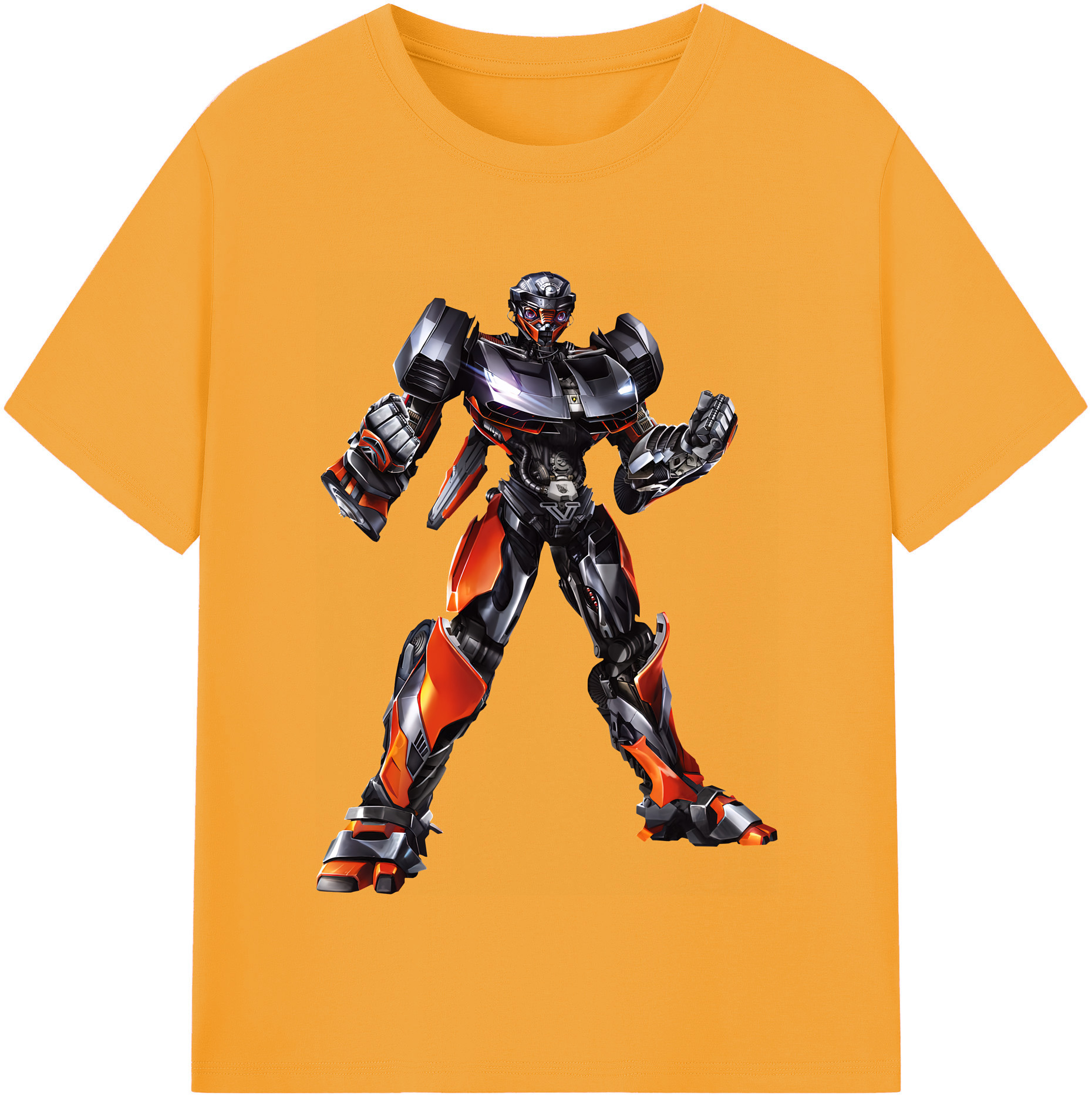 （画像用） Transformers トランスフォーマー レディースカジュアルプリントTシャツ（綿100％）
