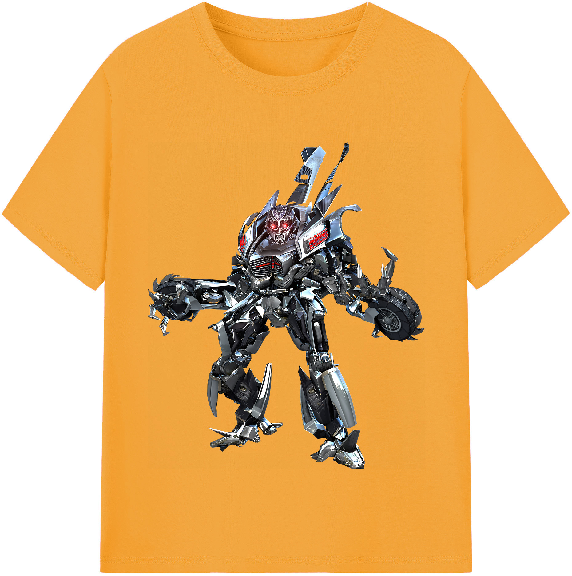 （画像用） Transformers トランスフォーマー レディースカジュアルプリントTシャツ（綿100％）