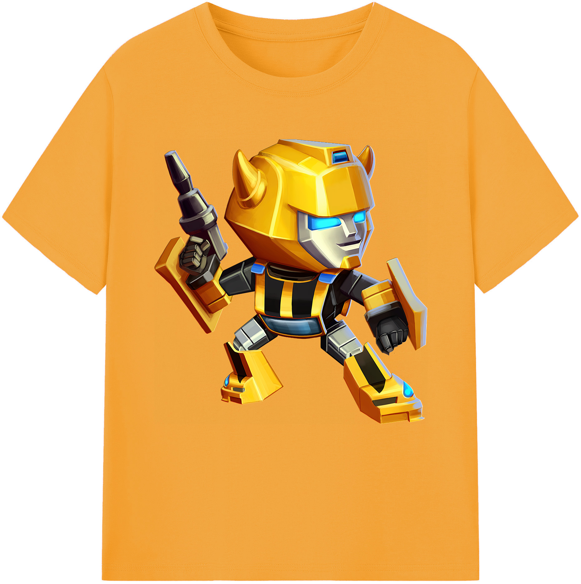 （画像用） Transformers トランスフォーマー レディースカジュアルプリントTシャツ（綿100％）