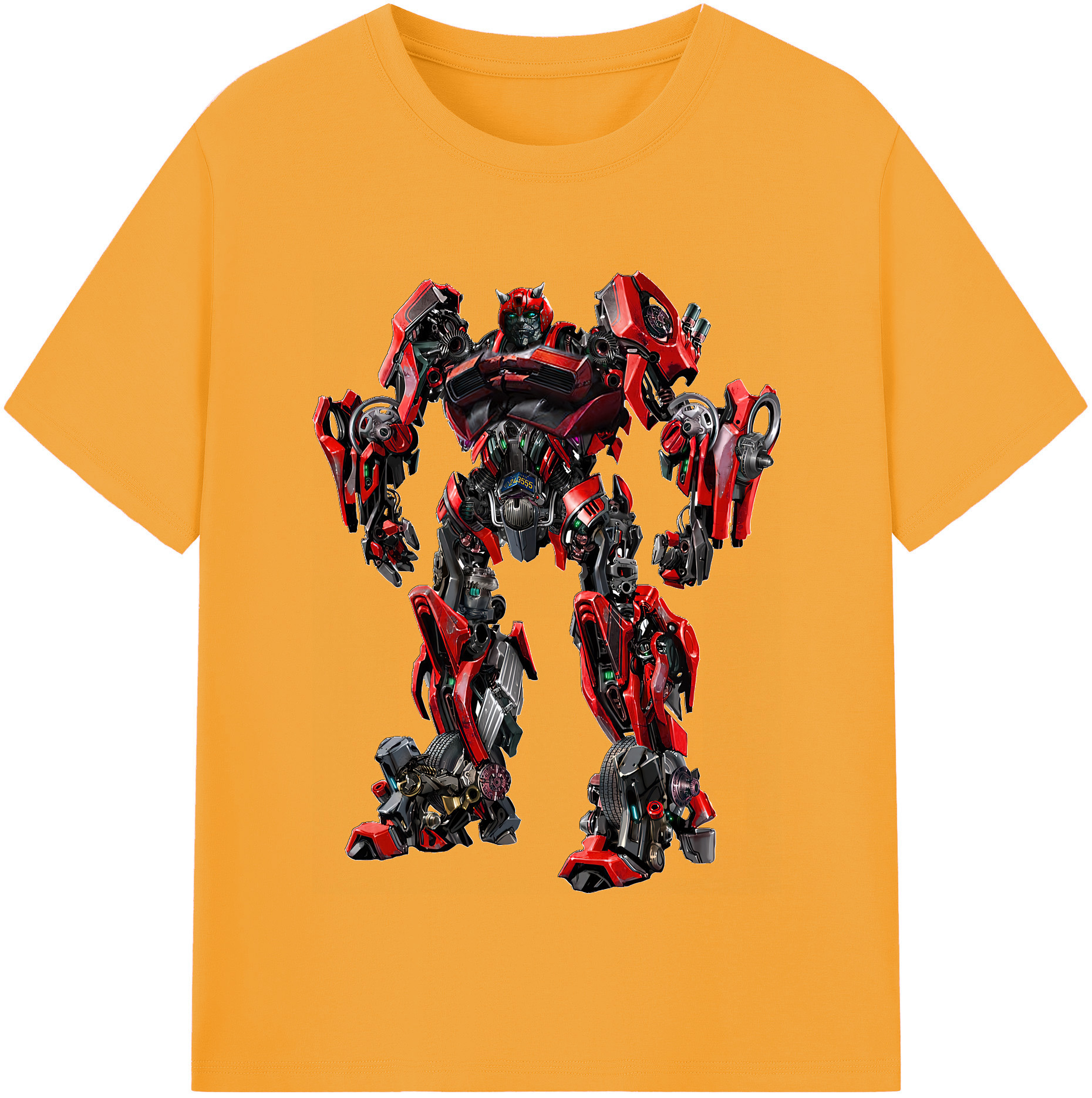 （画像用） Transformers トランスフォーマー レディースカジュアルプリントTシャツ（綿100％）