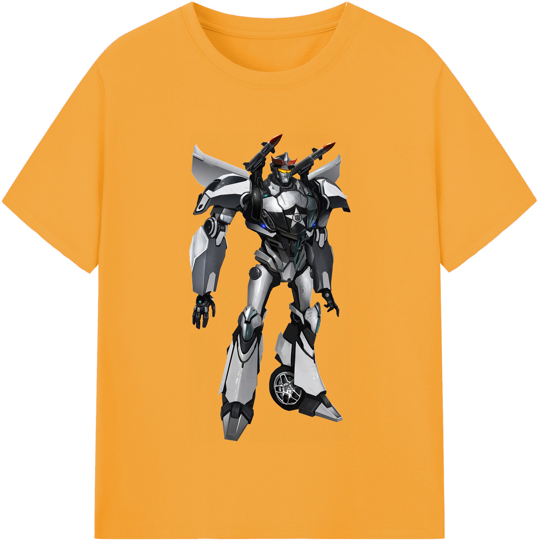 （画像用） Transformers トランスフォーマー レディースカジュアルプリントTシャツ（綿100％）