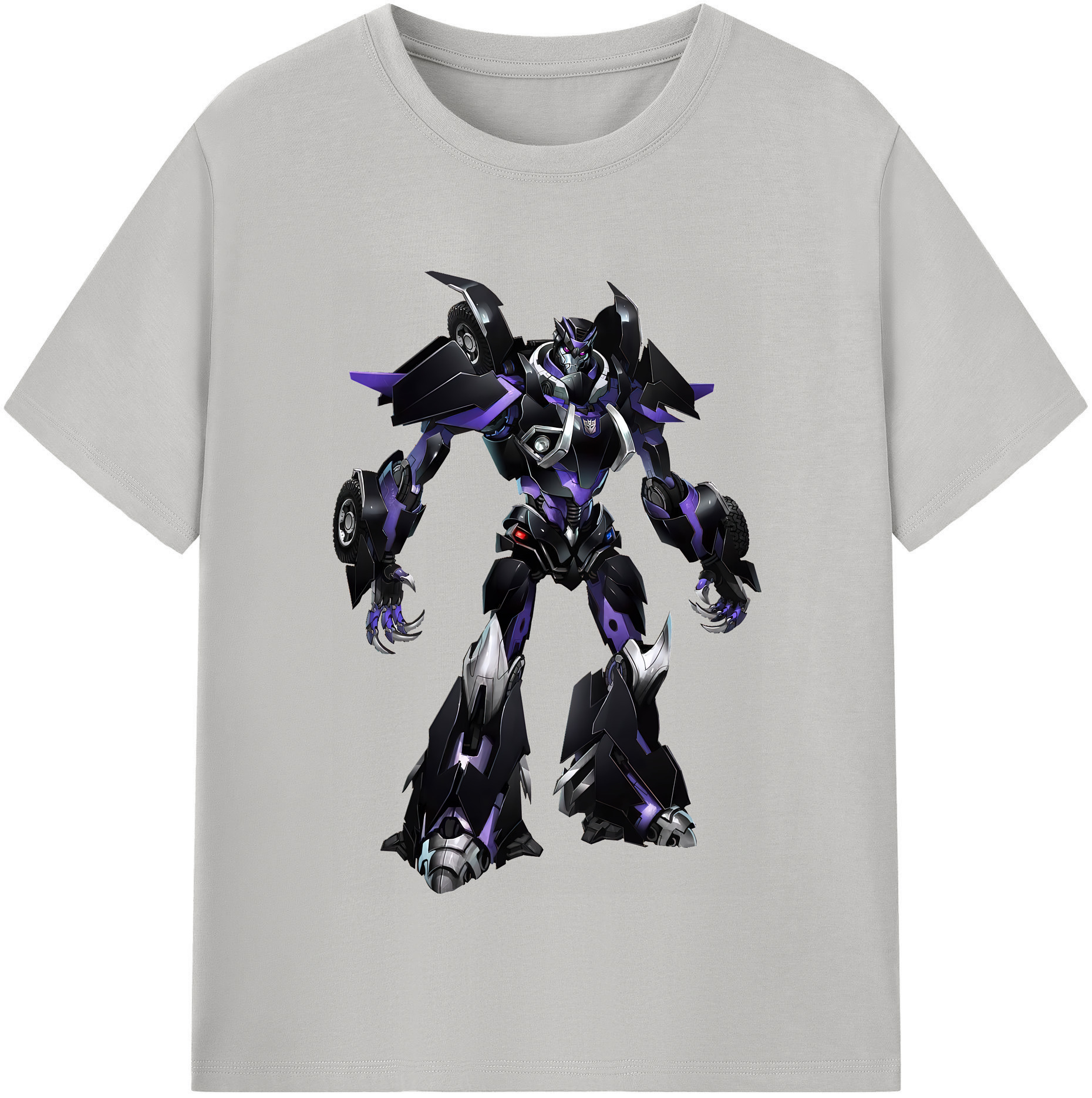 （画像用） Transformers トランスフォーマー レディースカジュアルプリントTシャツ（綿100％）
